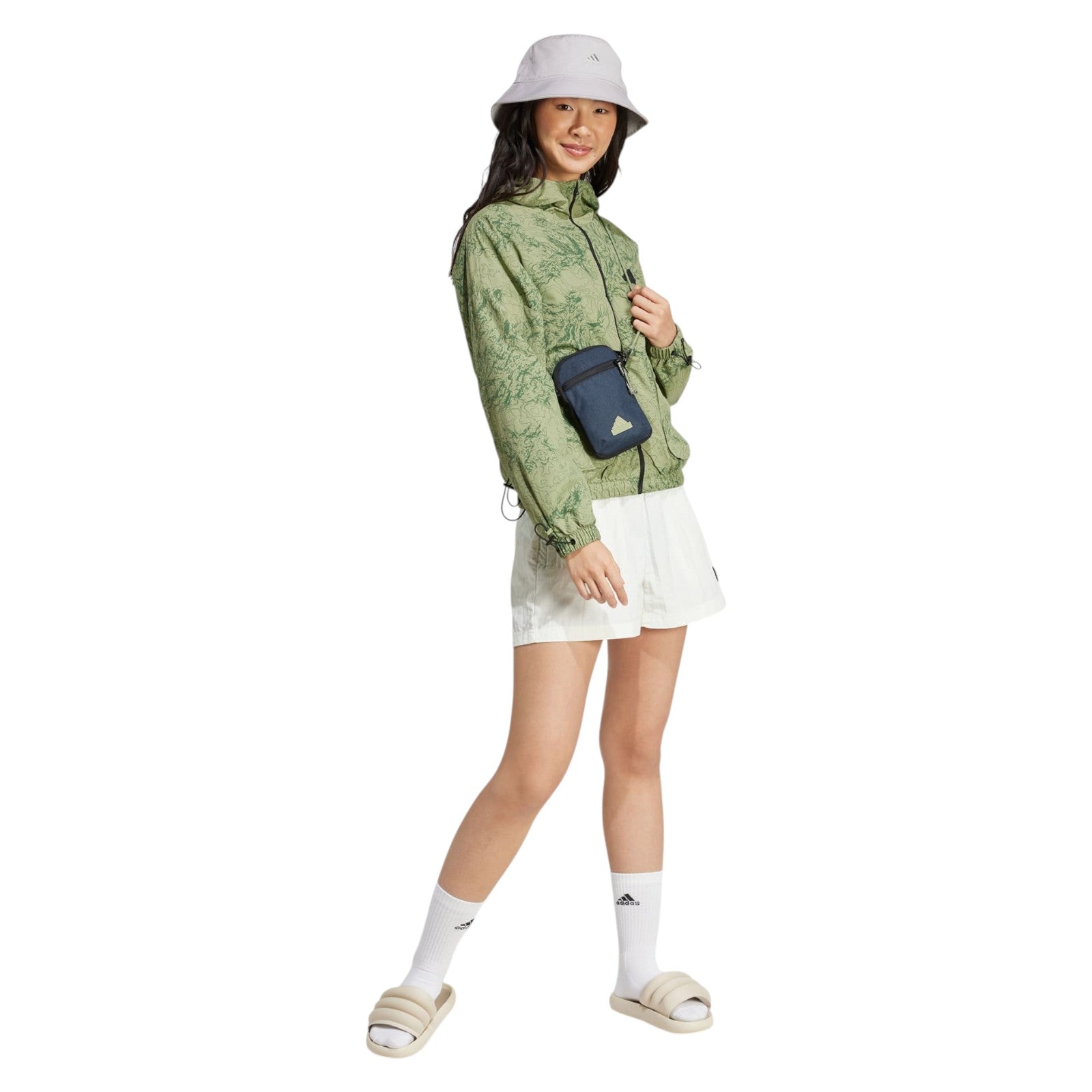 adidas Women's City Escape Woven Windbreaker - Green