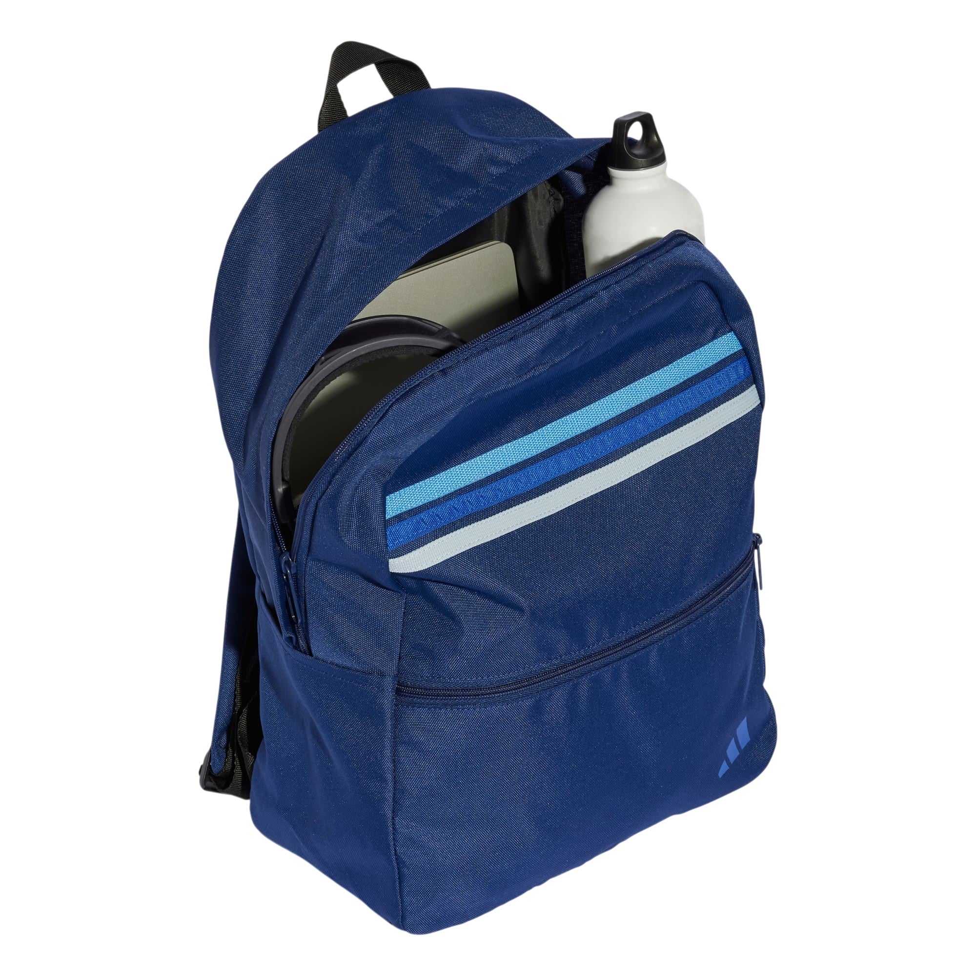 adidas Classic Back-to-School Stripes Backpack Sports Bag - Navy Blue