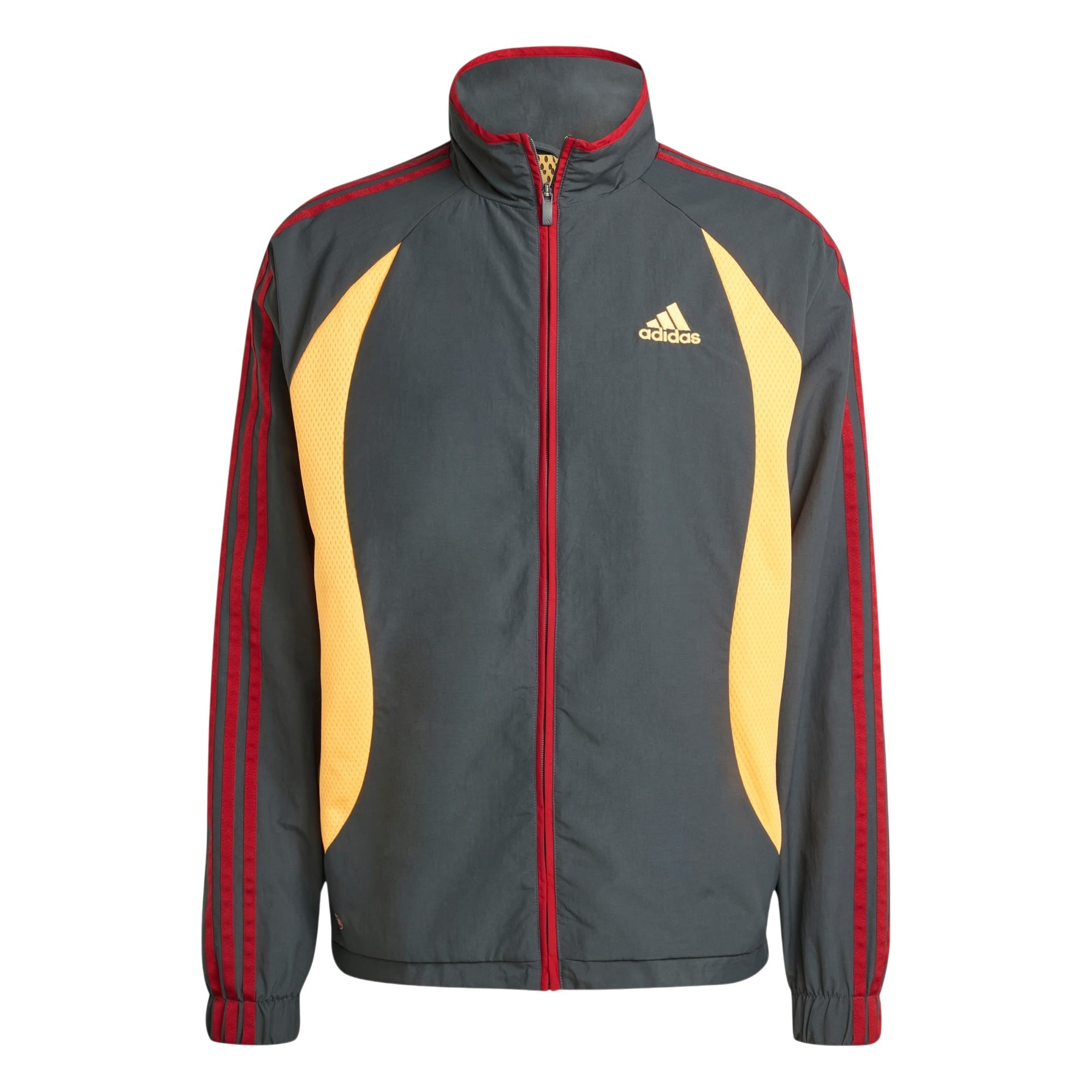 adidas Originals Men's Climacool Track Top - Grey Six / Flash Orange / Team Victory Red