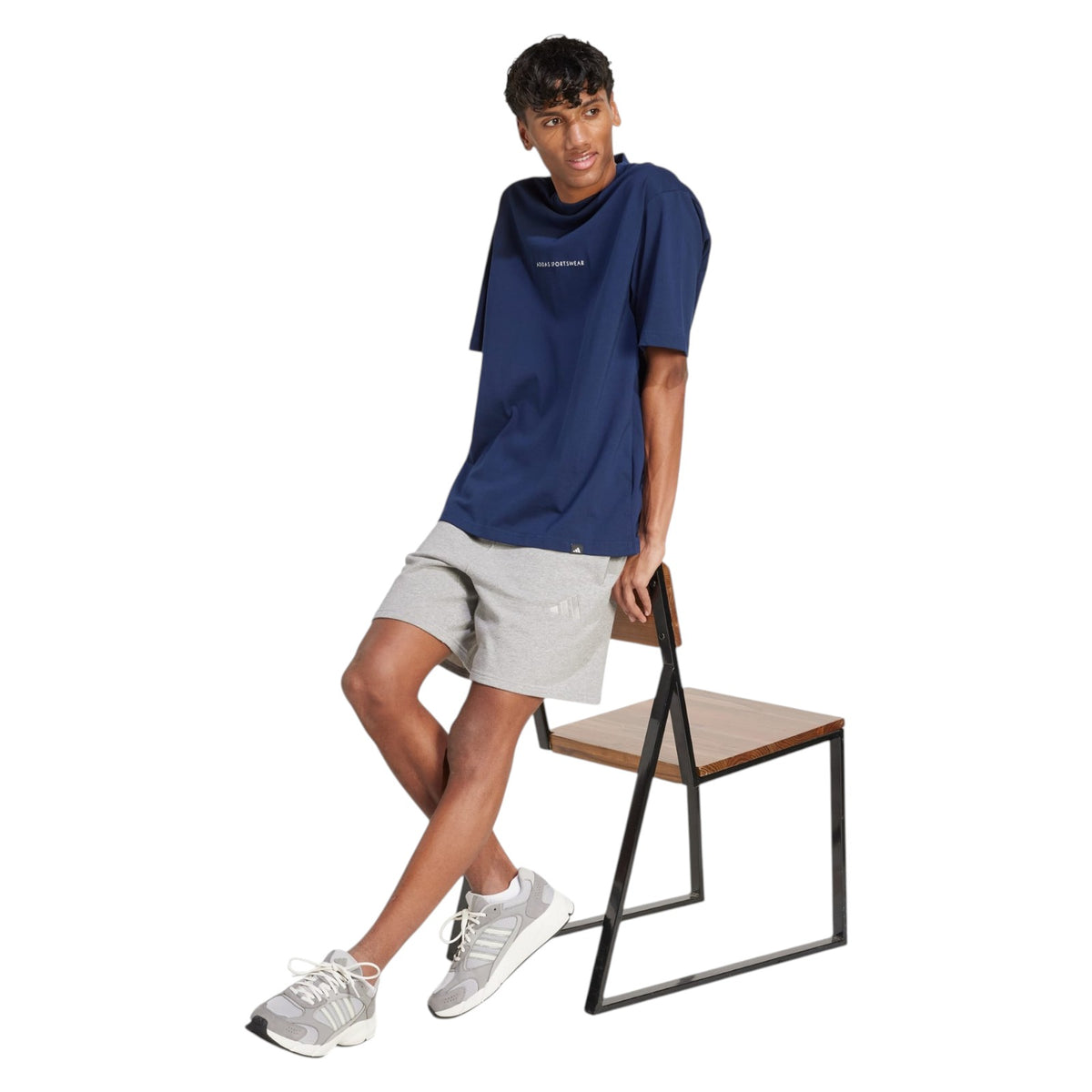 adidas Men's Codes Doodle Camp Graphic T-Shirt - Navy