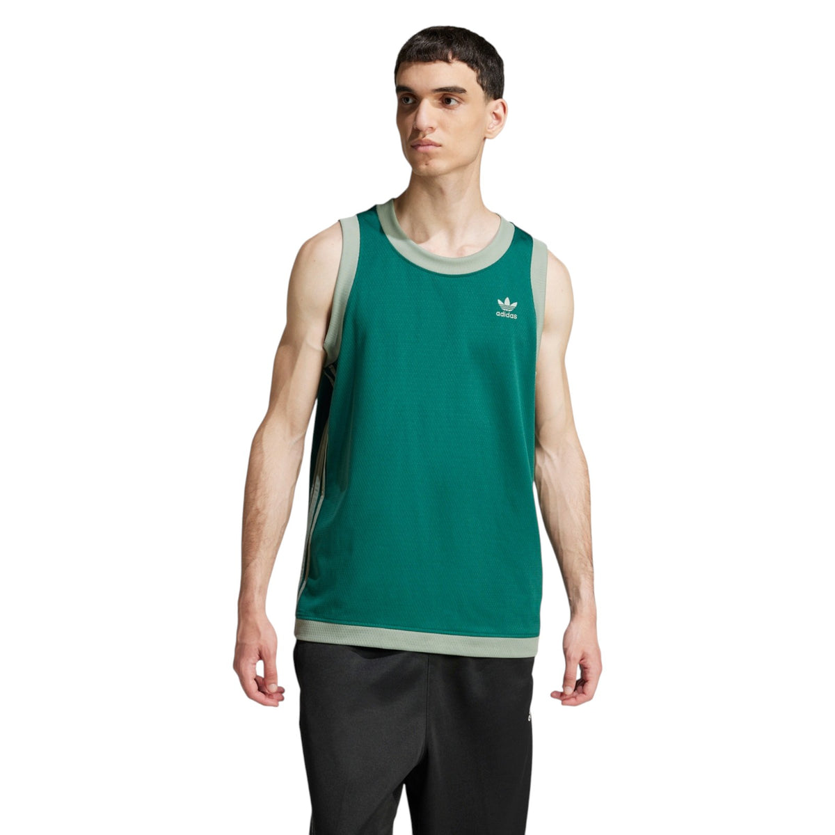 adidas Originals Adicolor Mock Eyelet Vest - Green