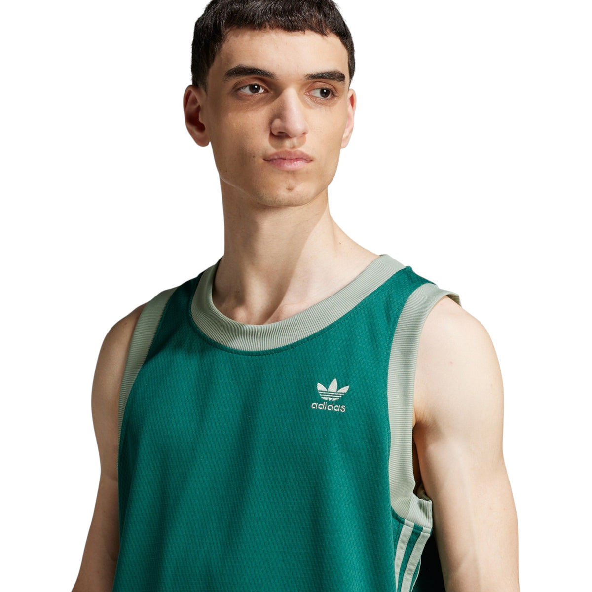 adidas Originals Adicolor Mock Eyelet Vest - Green