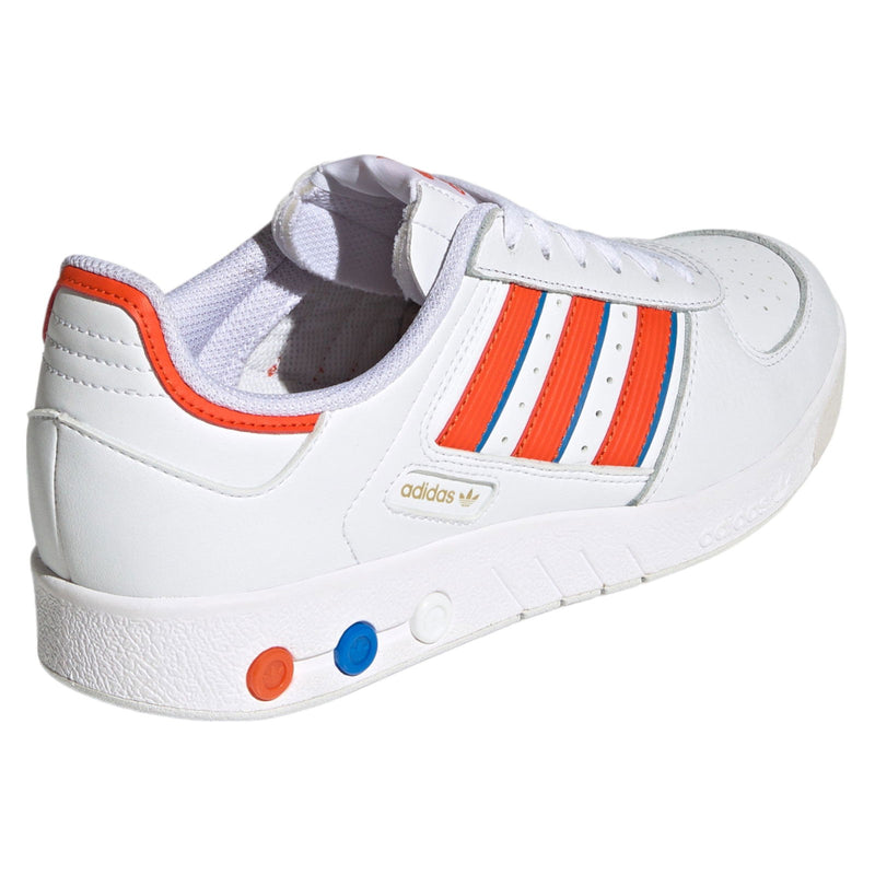 adidas Originals G.S. Court Shoes - Cloud White / Collegiate Orange - ViaductClothing -  -  