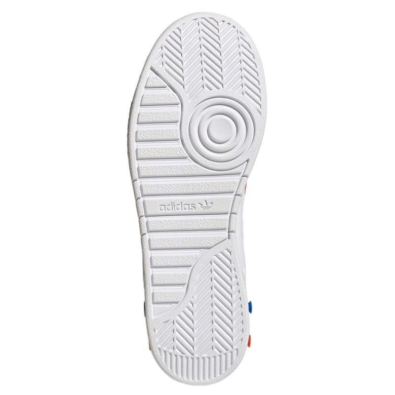 adidas Originals G.S. Court Shoes - Cloud White / Collegiate Orange - ViaductClothing -  -  