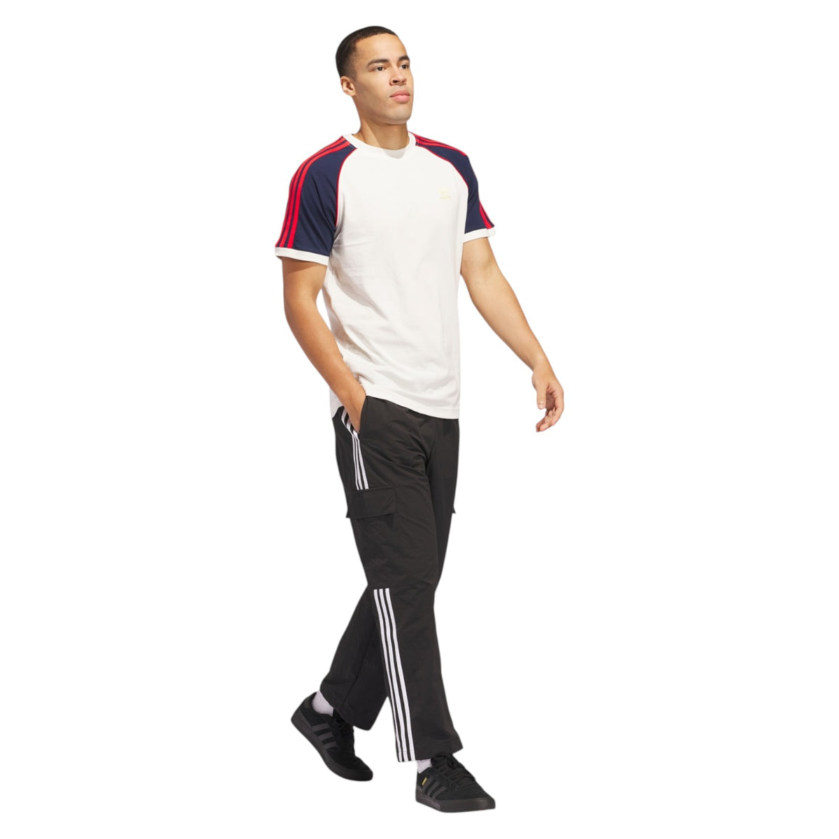 adidas Originals Colourblocked 3-Stripes Tee - White
