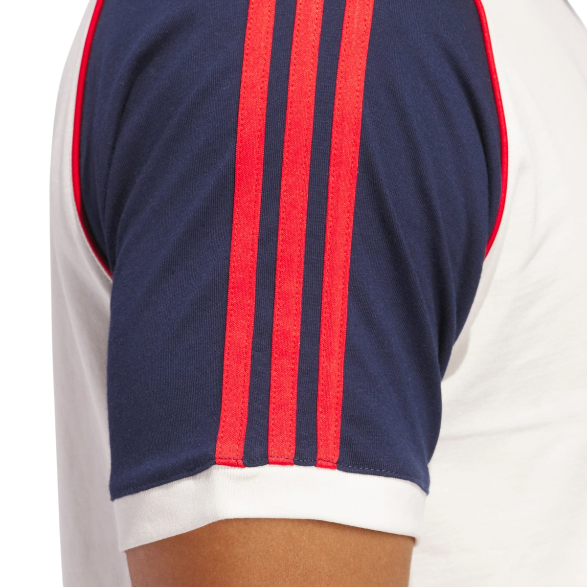 adidas Originals Colourblocked 3-Stripes Tee - White