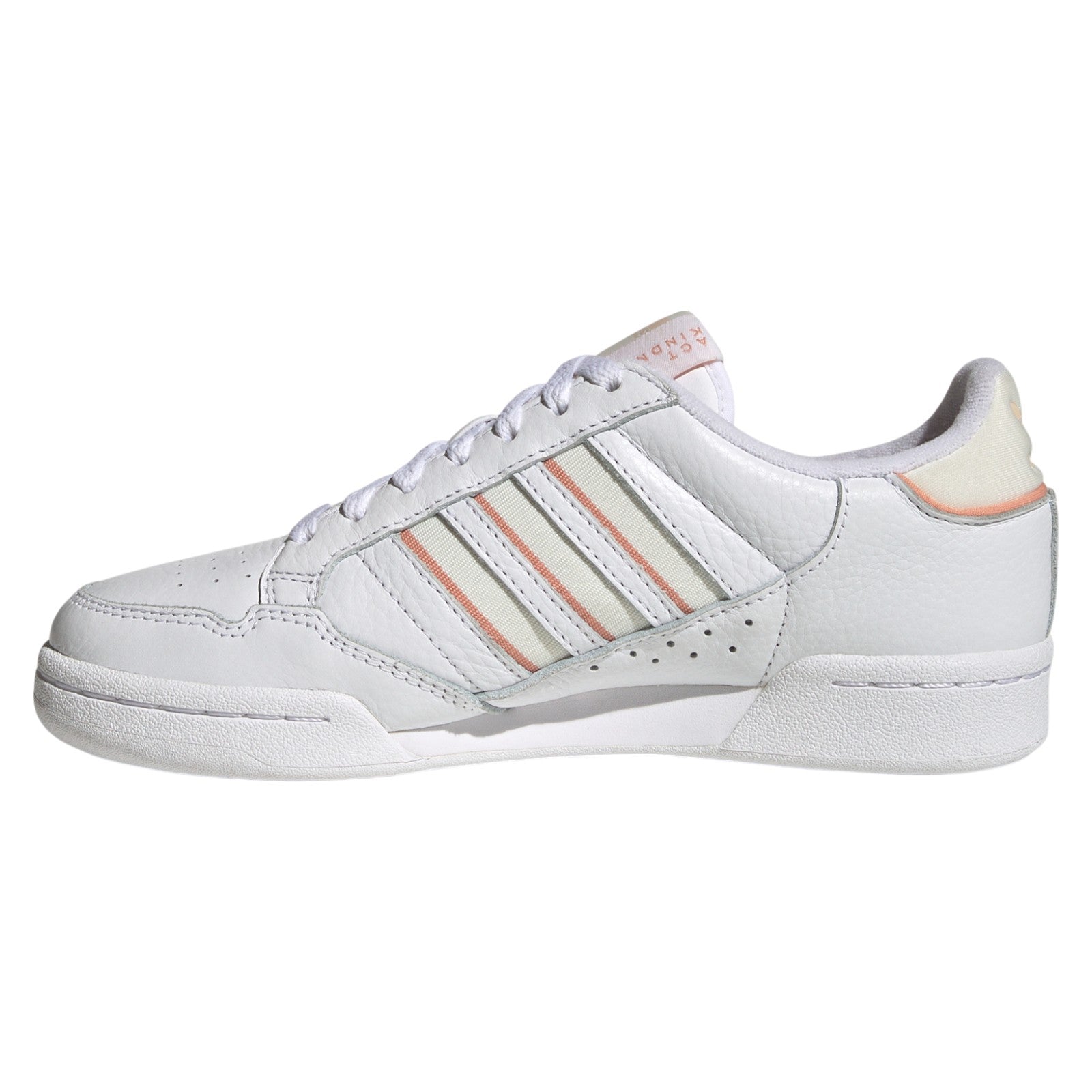 adidas Originals Womens Continental 80 Stripes Shoes - Cloud White / Bliss Orange