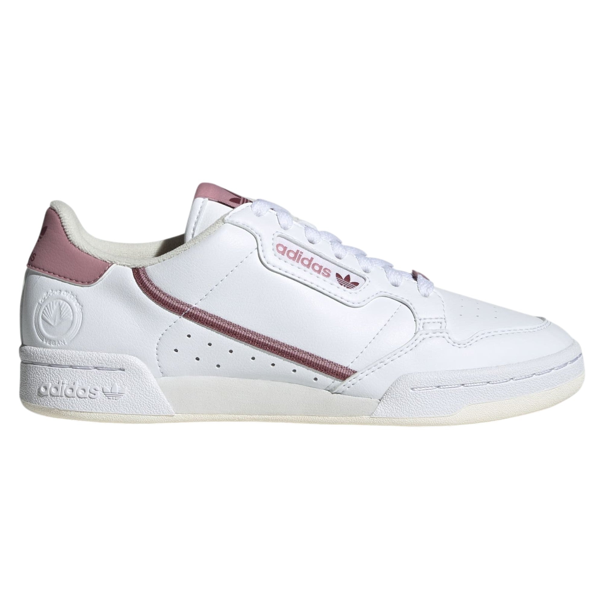 adidas Originals Women's Continental 80 Vegan Shoes - White / Mauve