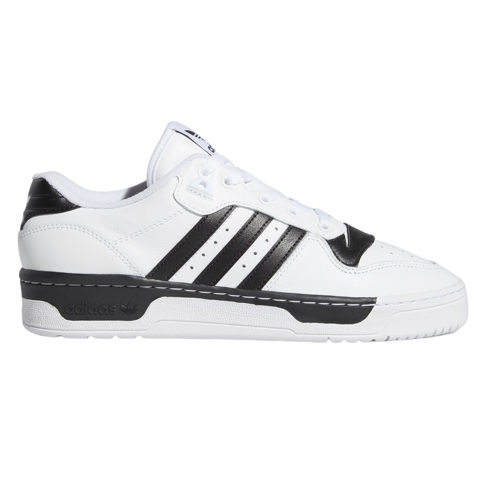 adidas Originals Unisex Rivalry Low Trainers - Cloud White / Core Black - ViaductClothing -  -  