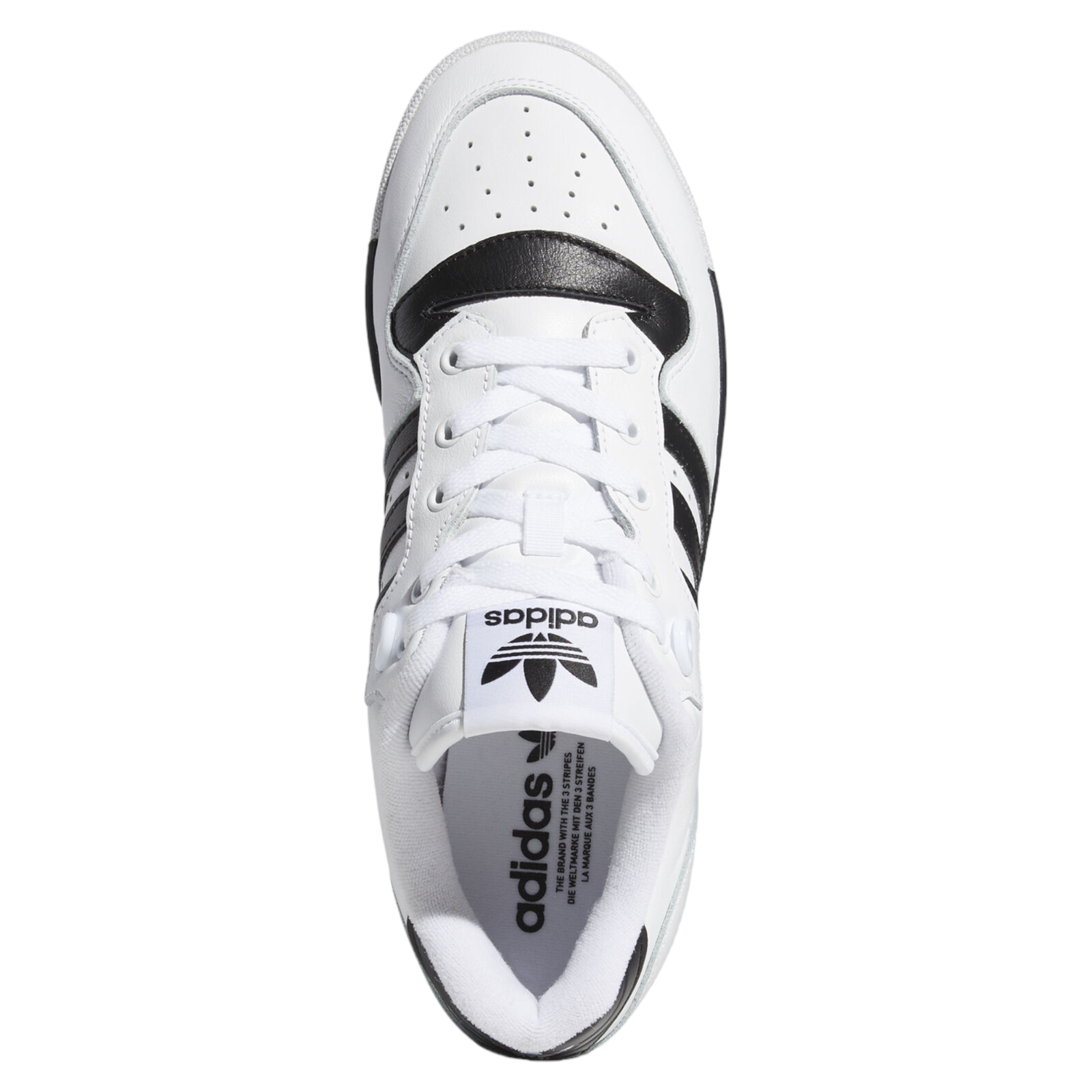 adidas Originals Unisex Rivalry Low Trainers - Cloud White / Core Black - ViaductClothing -  -  