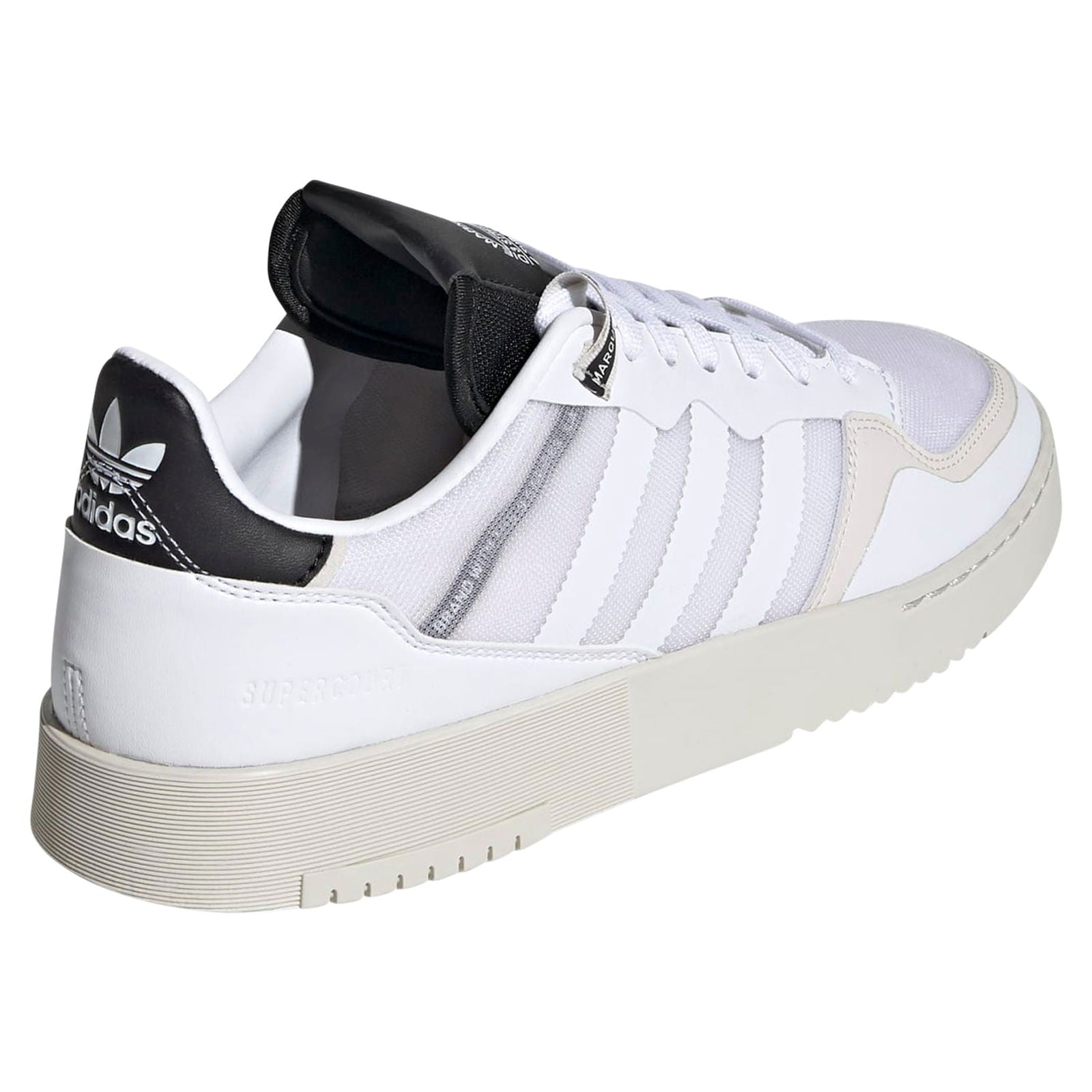 adidas Originals Unisex Supercourt Shoes - Cloud White / Core Black - ViaductClothing -  -  