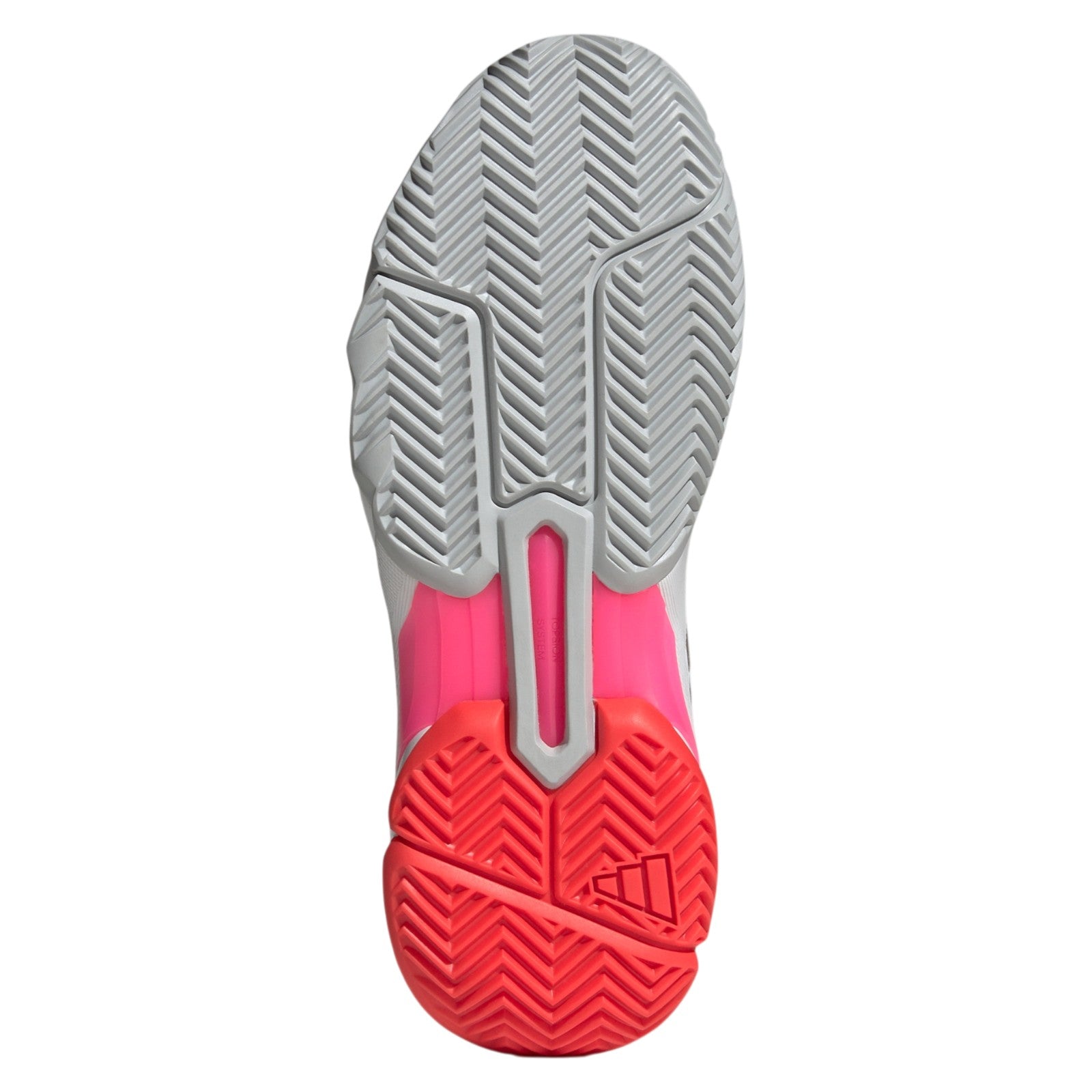 adidas Womens Courtjam Control 3 Tennis Shoes - Cloud White / Iron Metalic