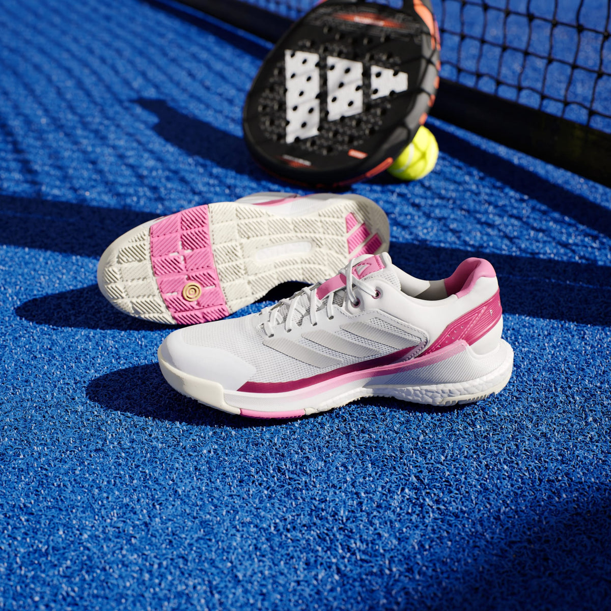 adidas Women's Crazyquick BOOST Padel Trainers - White
