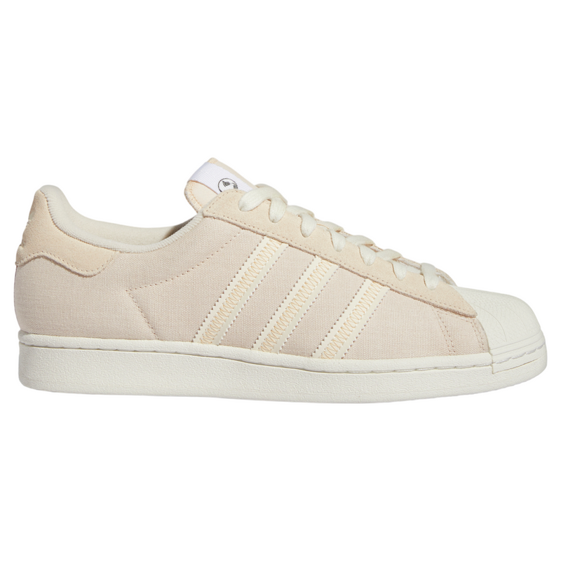 adidas Originals Unisex Superstar Shoes Linen Cream White GX5830 ViaductClothing