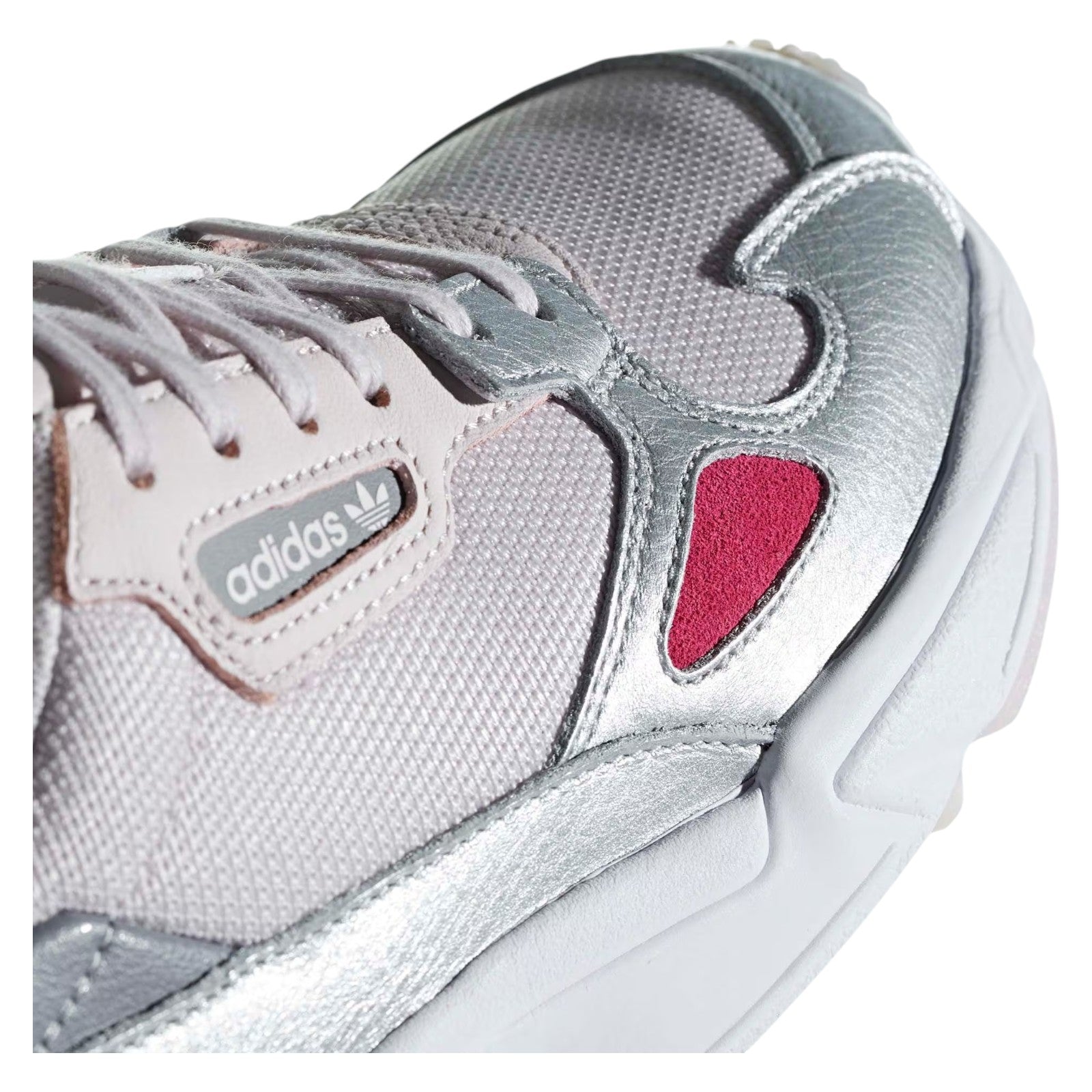 adidas Originals Womens Falcon Shoes - Orchid Tint Silver Metallic