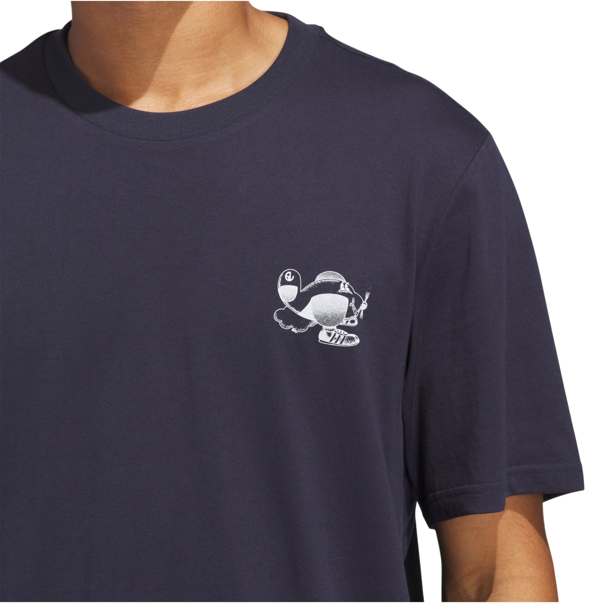 adidas Originals Unisex Dog Plane Graphic T-Shirt - Navy