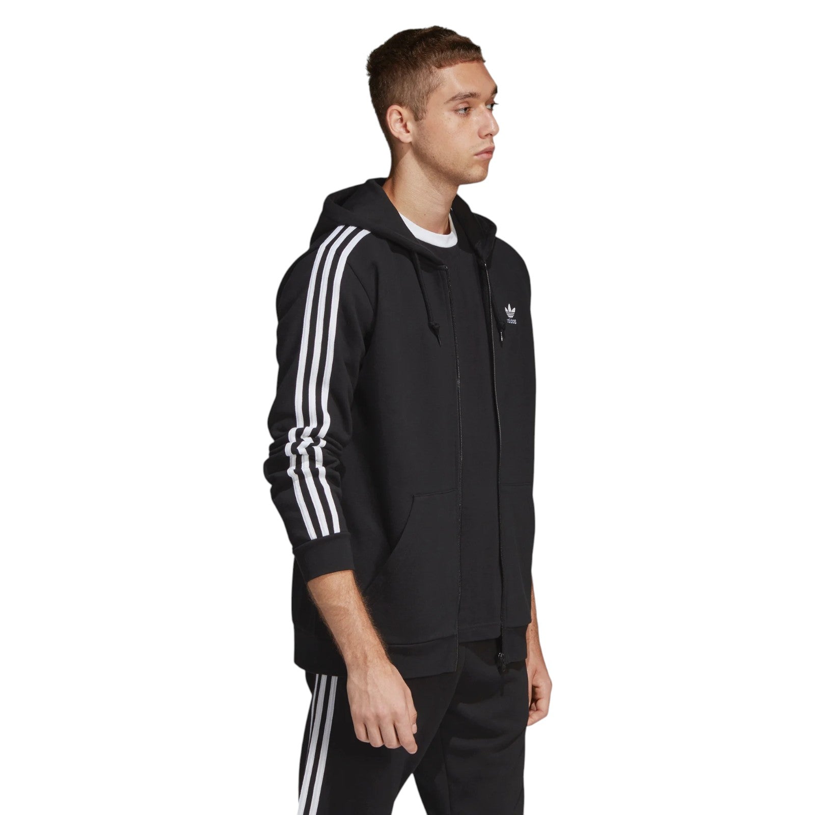 adidas Originals Men's 3-Stripes Hoodie - Black