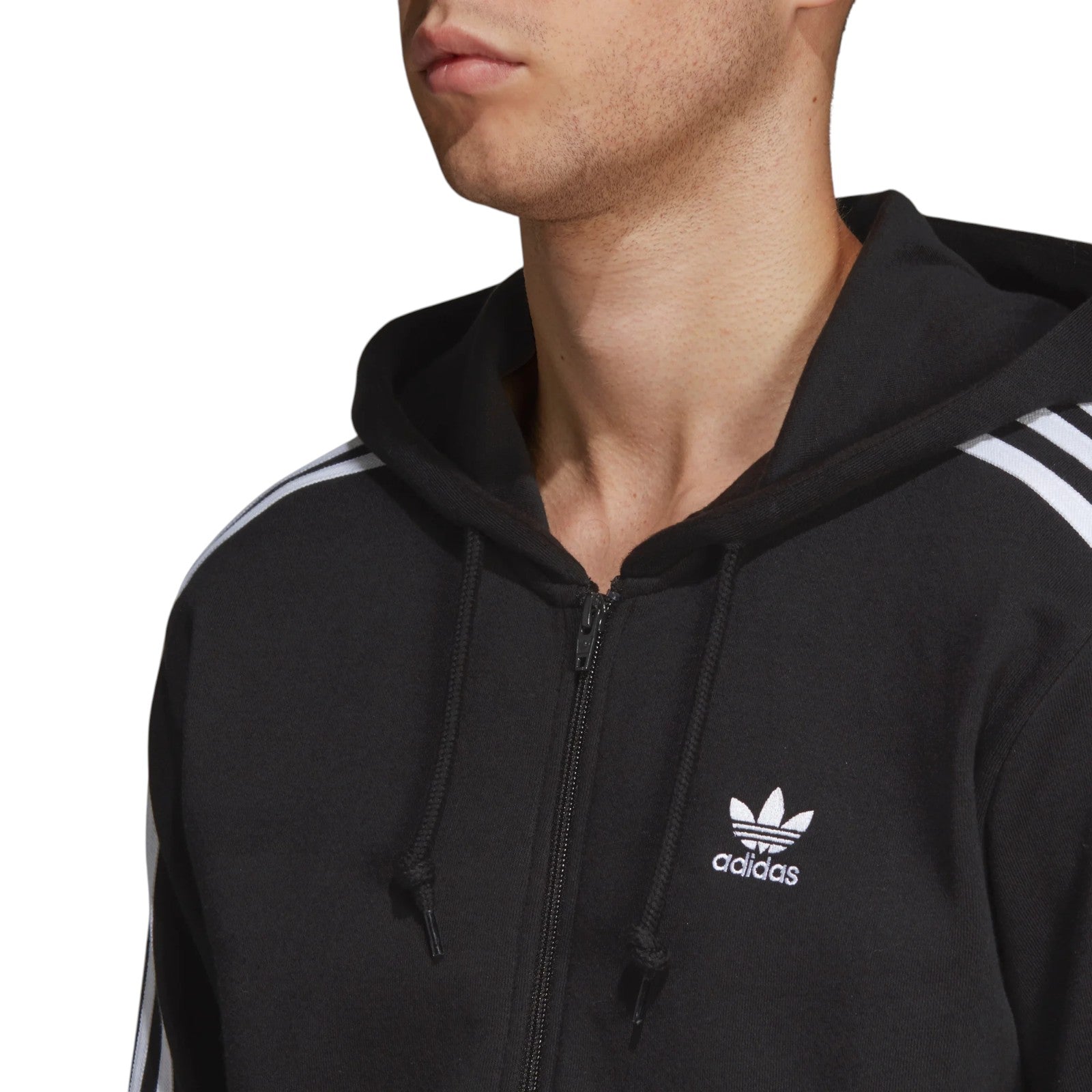 adidas Originals Men's 3-Stripes Hoodie - Black