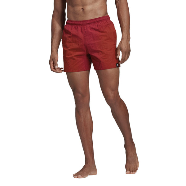 adidas Solid Swim Shorts - Burgundy