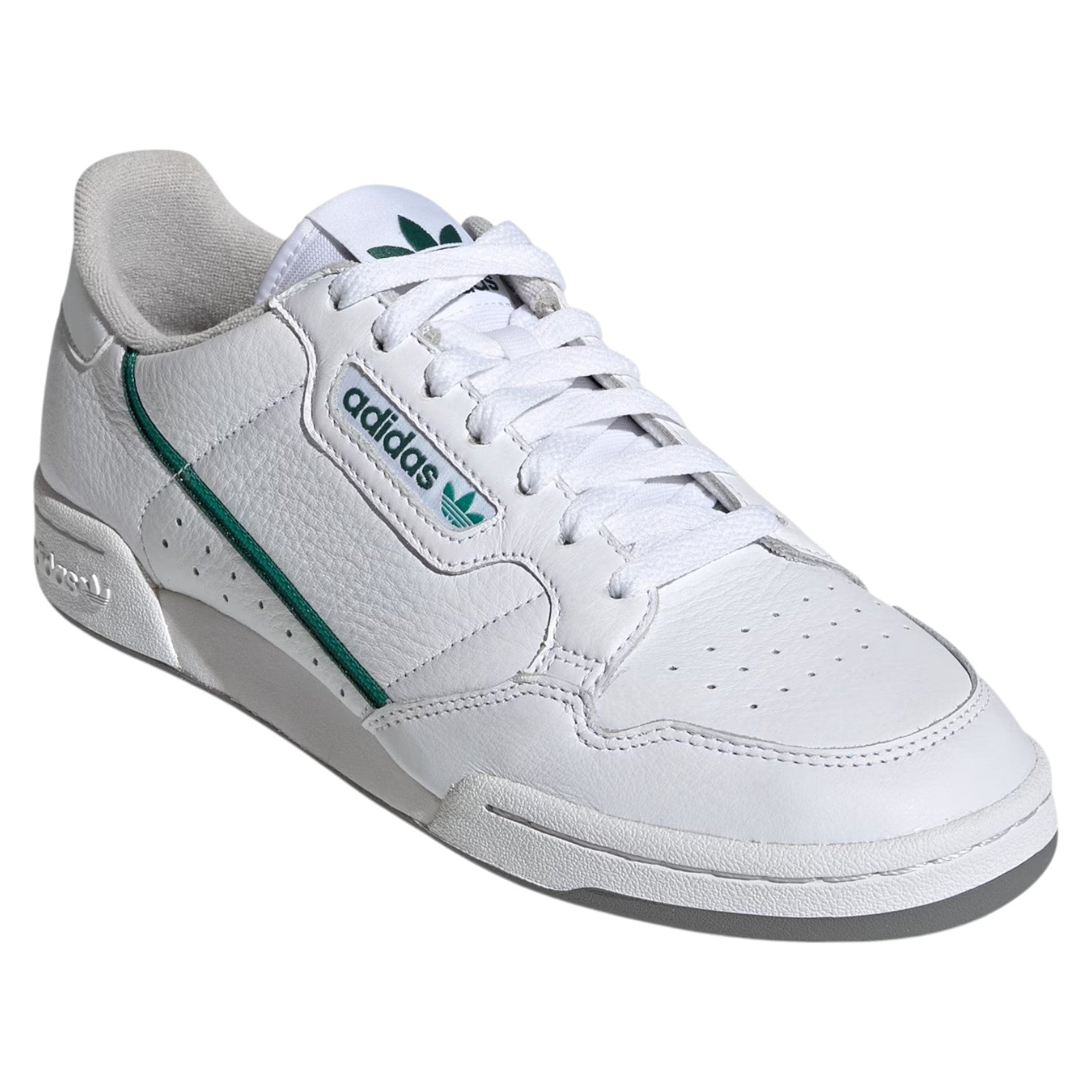 adidas Originals Continental 80 Trainers - Cloud White /Glory Green