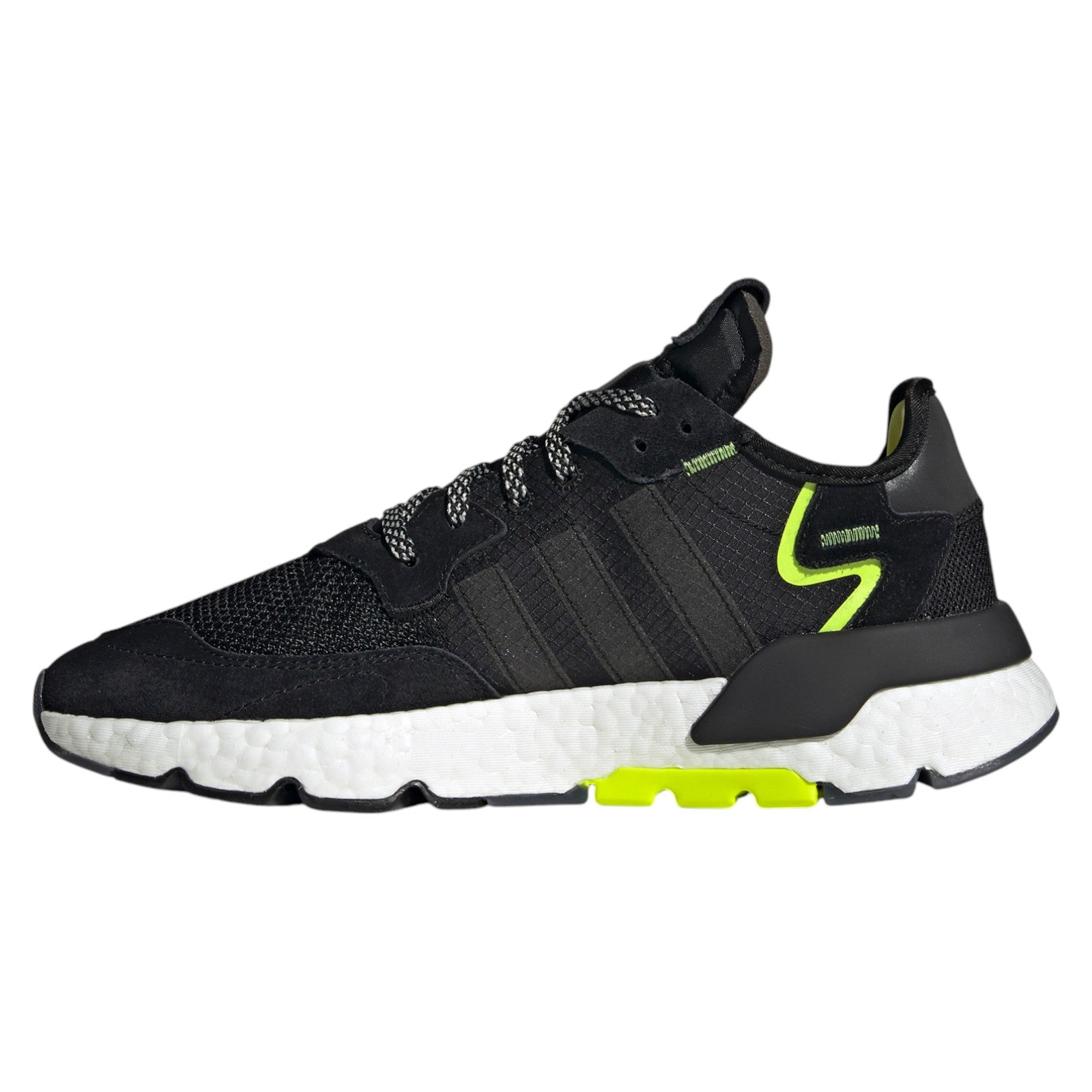 adidas Originals Nite Jogger Trainers - Black / Solar Yellow