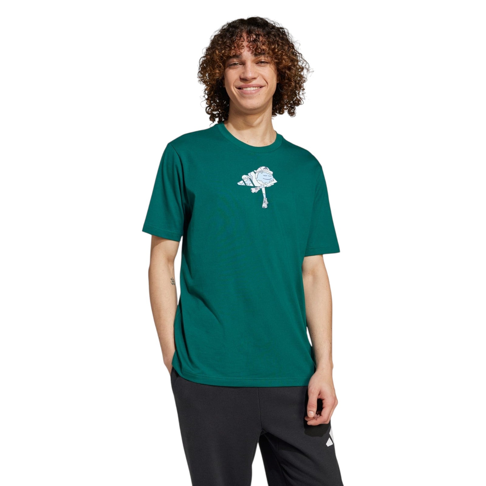 adidas Men's Earth Day Graphic T-Shirt - Collegiate Green