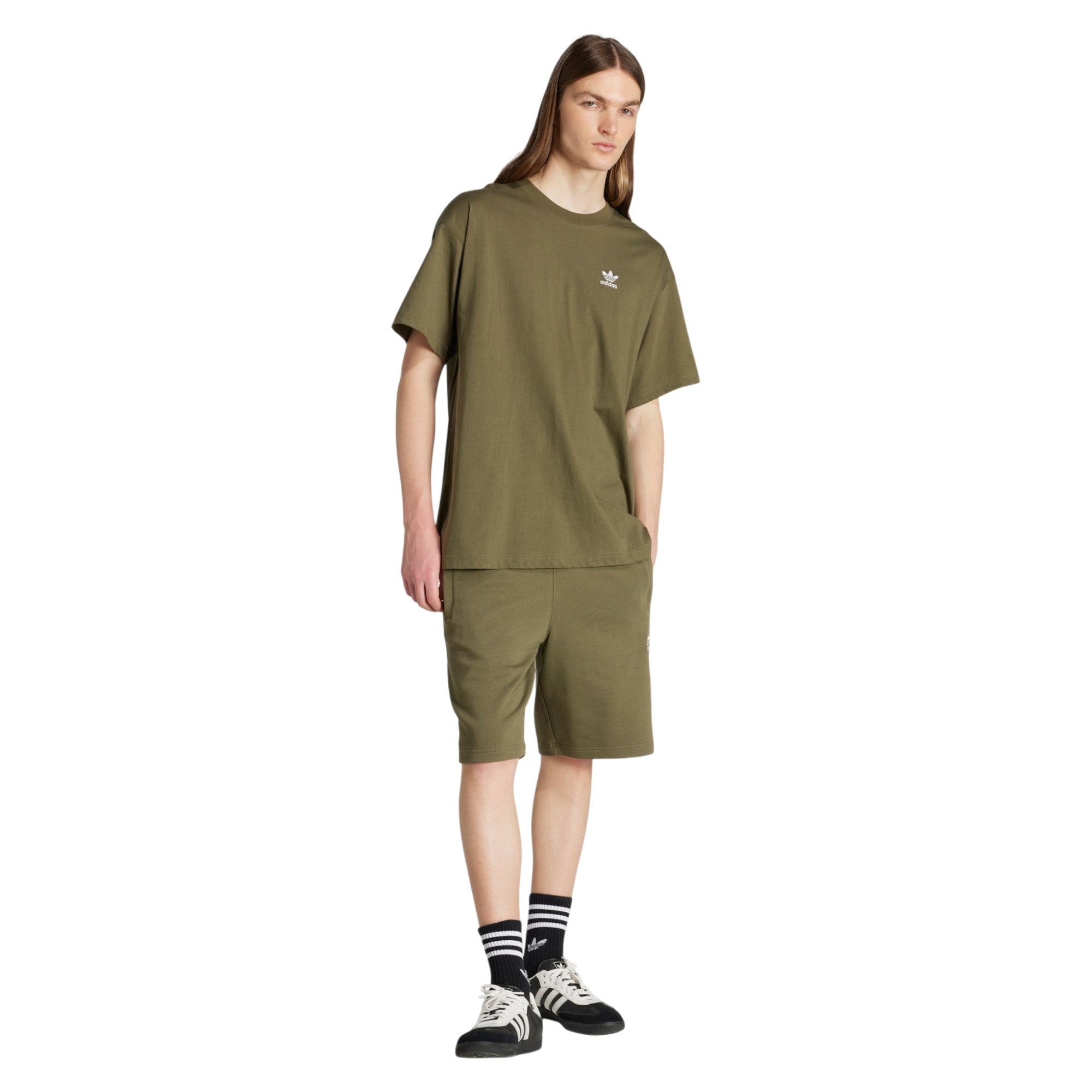 adidas Originals Men's Essentials Oversized T-Shirt - Olive Strata