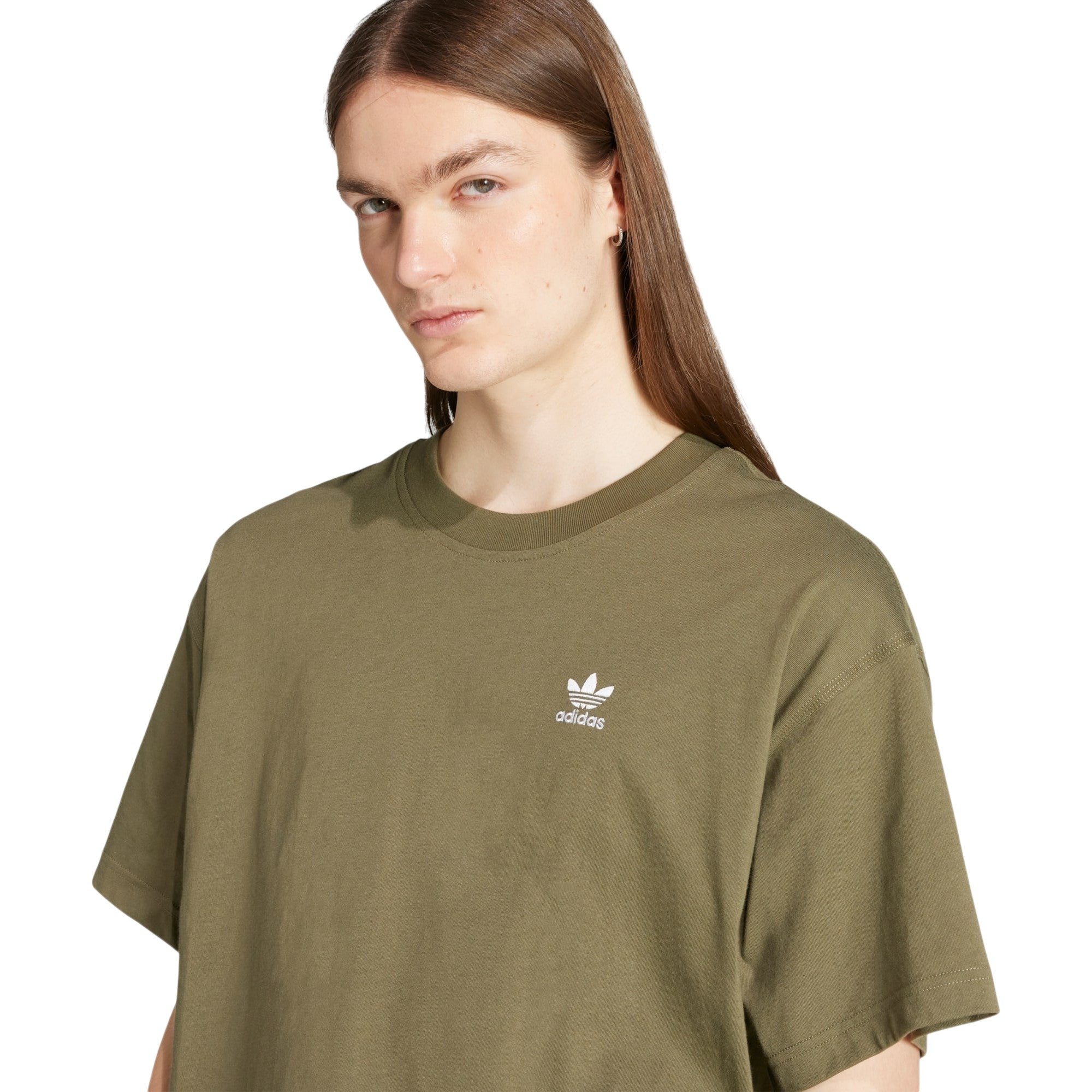 adidas Originals Men's Essentials Oversized T-Shirt - Olive Strata
