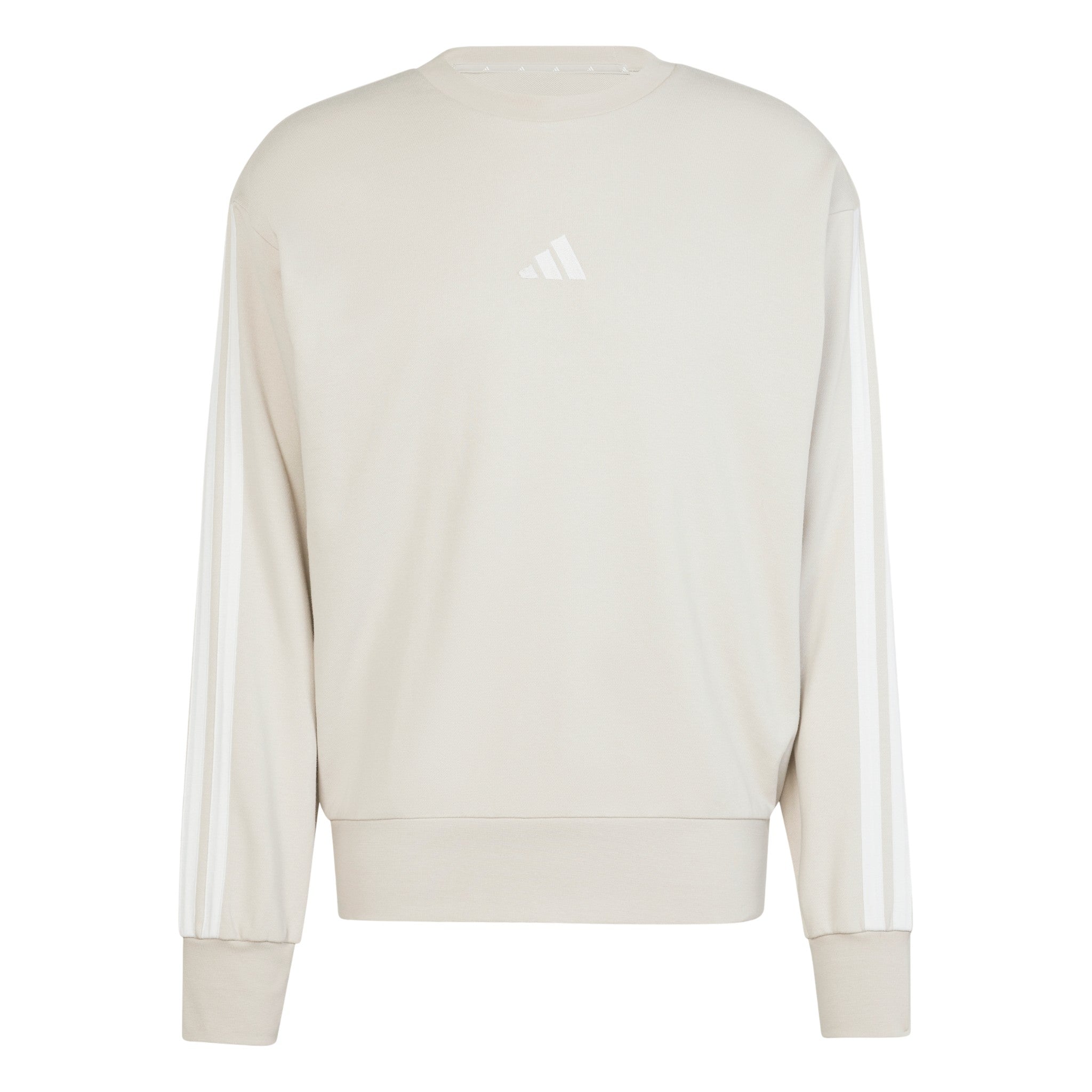 adidas Essentials 3-Stripes French Terry Sweatshirt - Beige