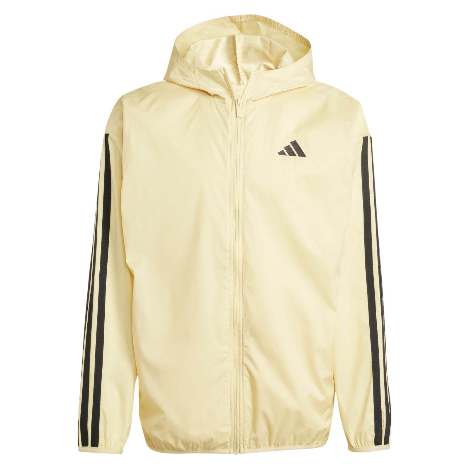 adidas Men's 3-Stripes Windbreaker - Powder Yellow