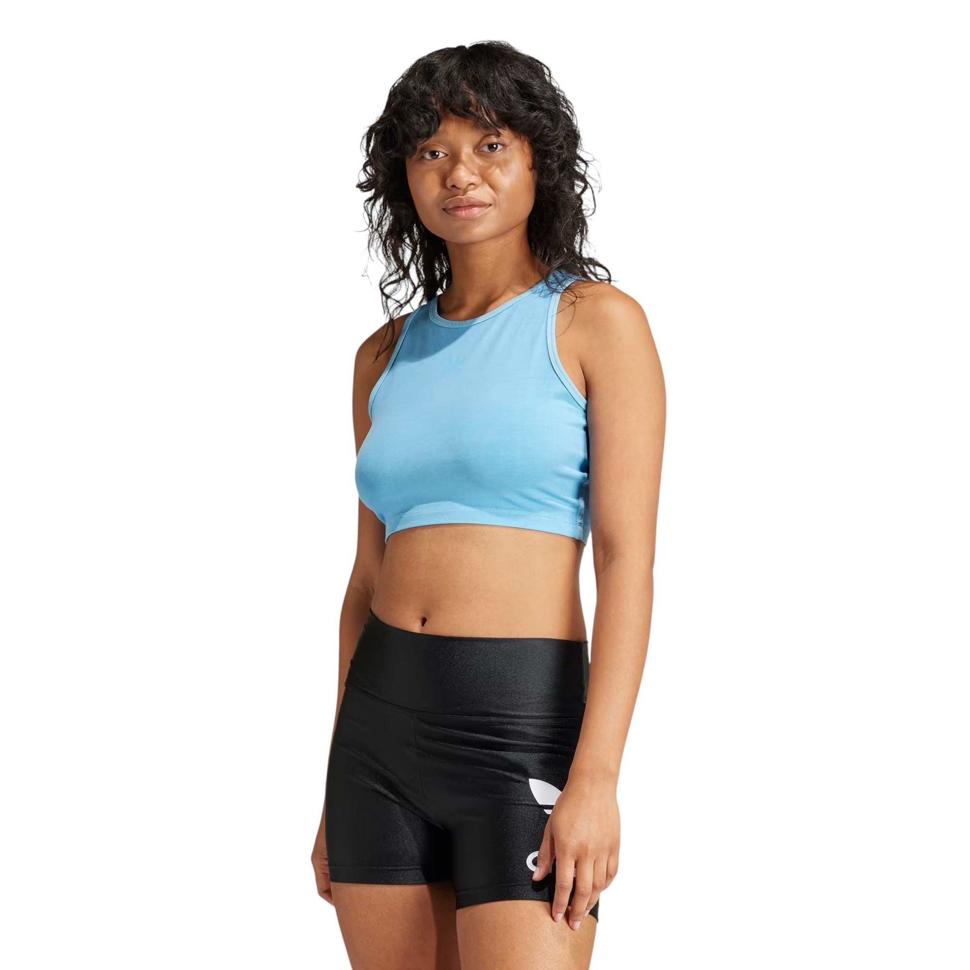 adidas Originals Essentials+ Crop Tank Top - Semi Blue Burst