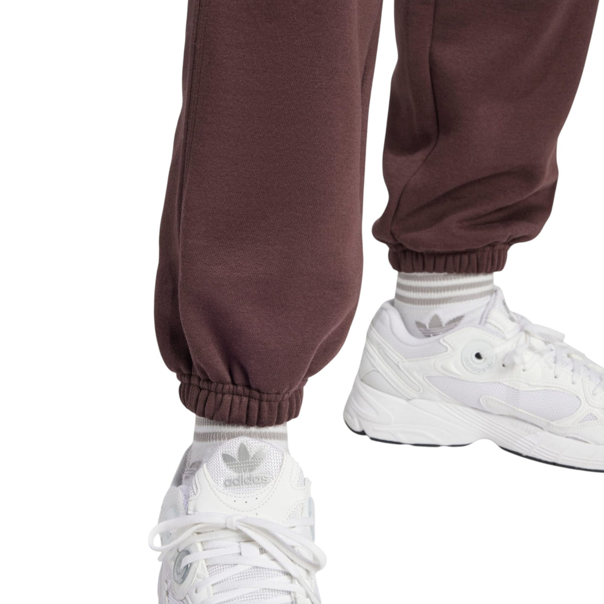 adidas Originals Women's Essentials Fleece Loose Joggers - Brown