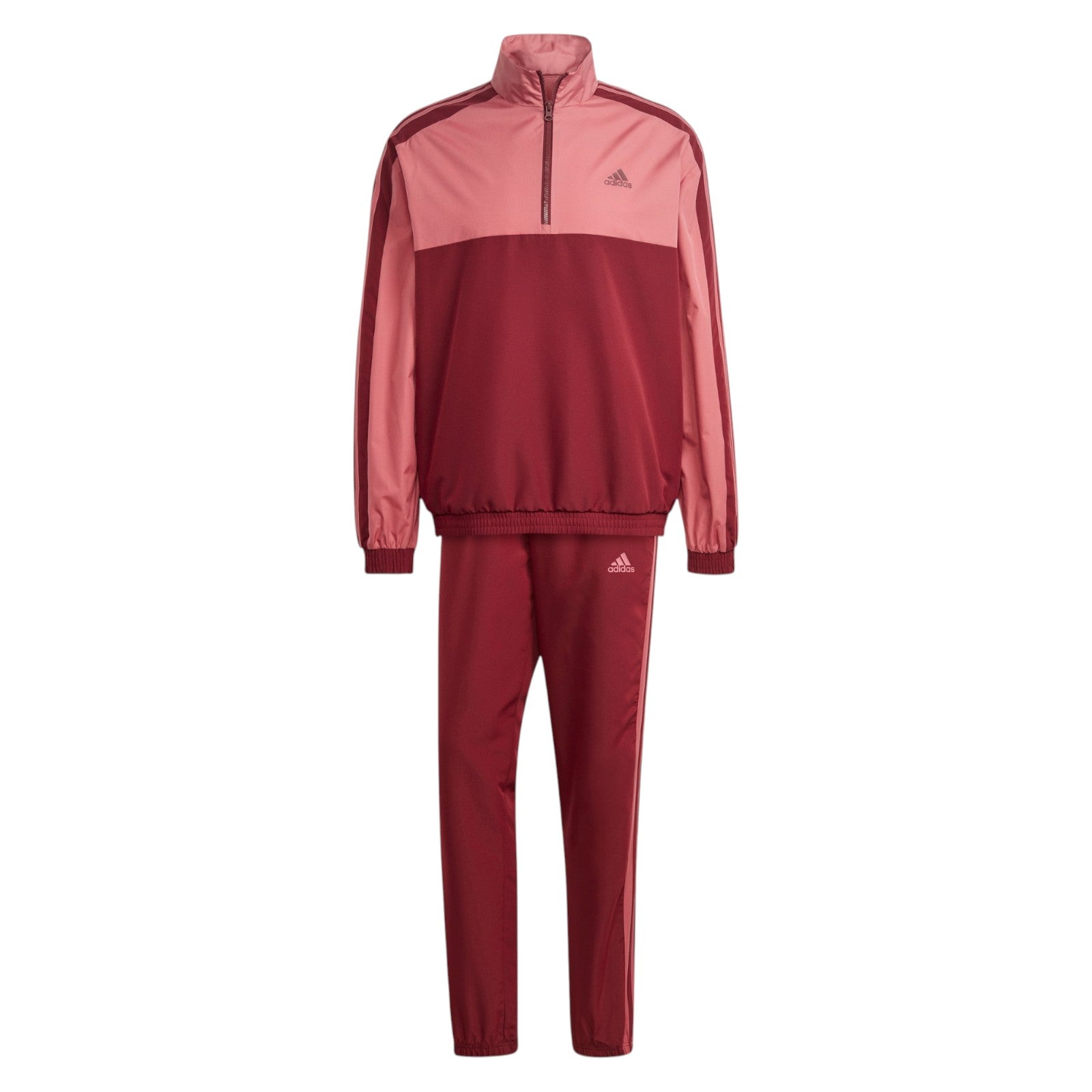 adidas Men's 1/4-Zip Woven Tracksuit - Red