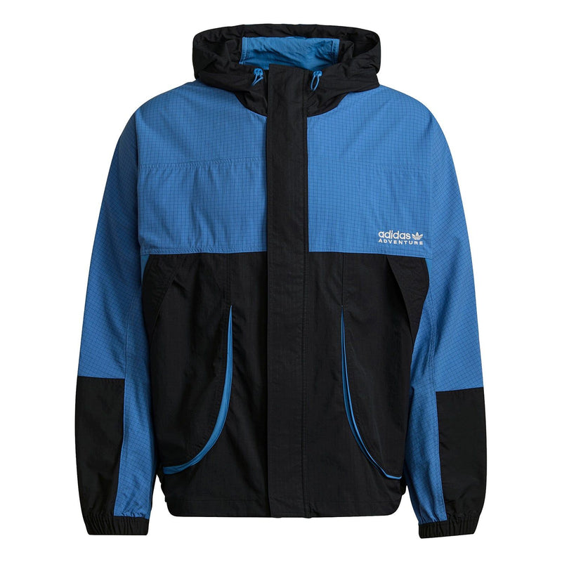 adidas Originals ADV Adventure Traverse Jacket - Black / Focus Blue - ViaductClothing -  -  