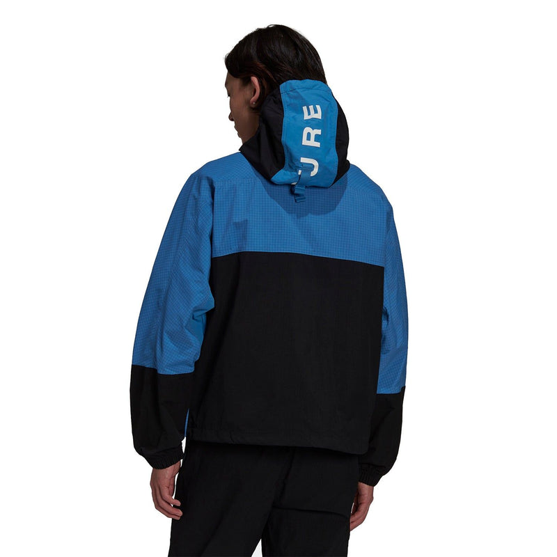 adidas Originals ADV Adventure Traverse Jacket - Black / Focus Blue - ViaductClothing -  -  