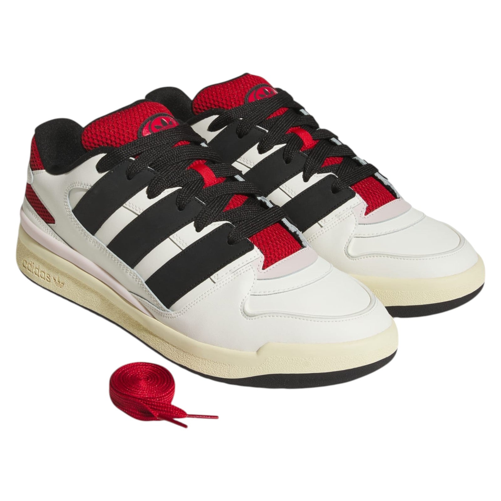 adidas Originals Men's Forum2000 Trainers - Off White / Core Black / Easy Yellow
