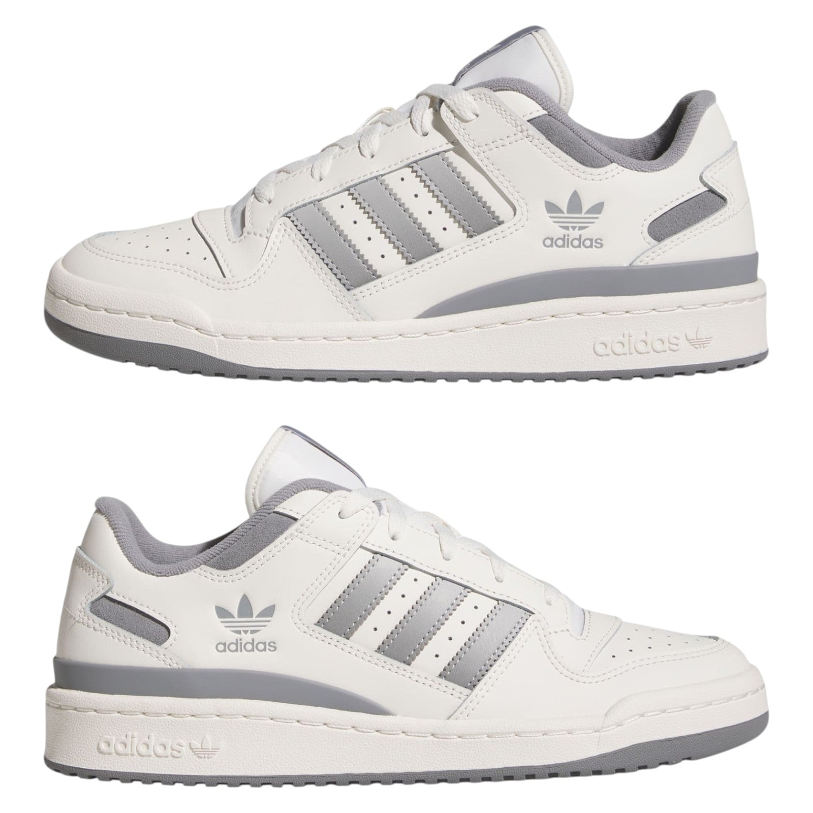adidas Originals Men's Forum Low CL Trainers - Cloud White / Grey Three / Grey Two