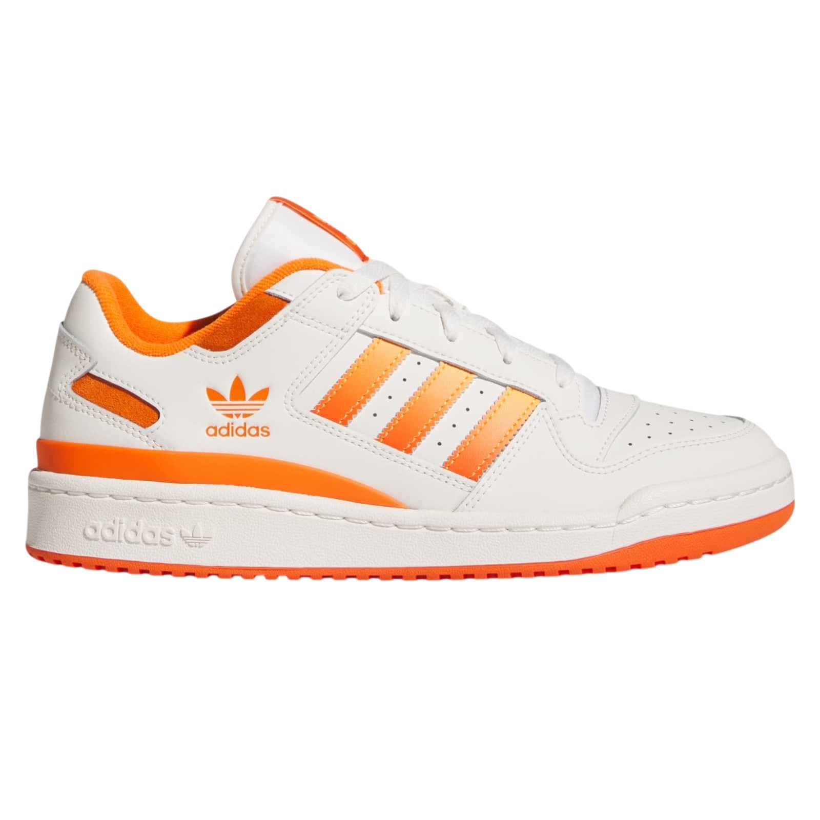 adidas Originals Forum Low CL Trainers - Cloud White / Real Gold / Orange