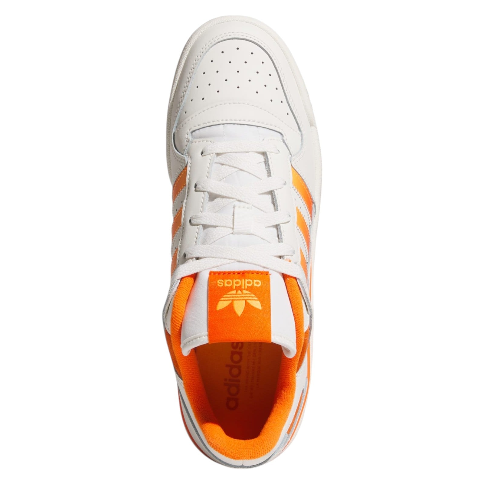 adidas Originals Forum Low CL Trainers - Cloud White / Real Gold / Orange