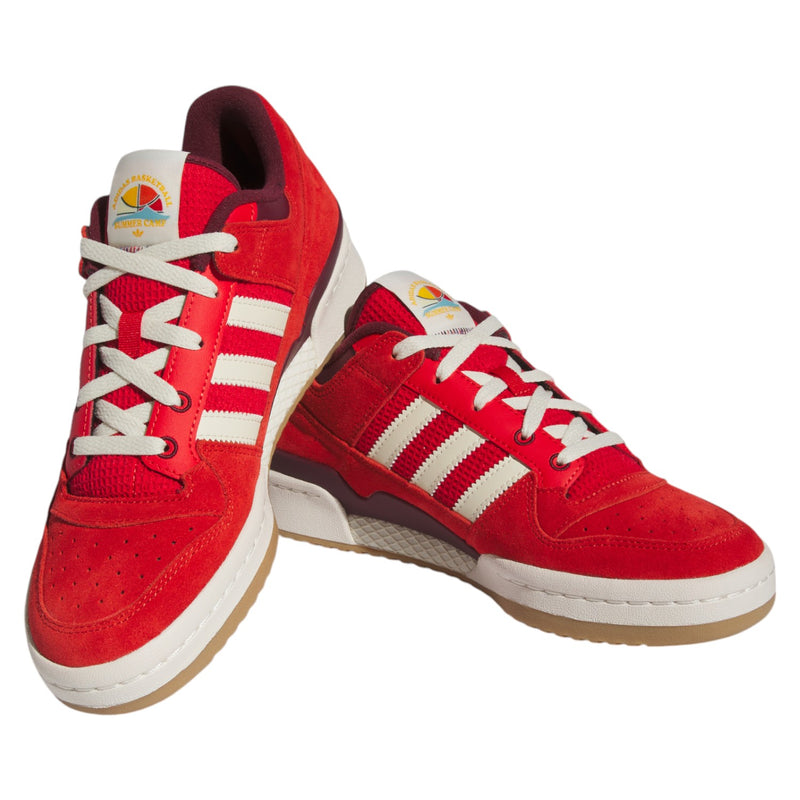 adidas Originals Forum Low Shoes - Red / Off White / Gum