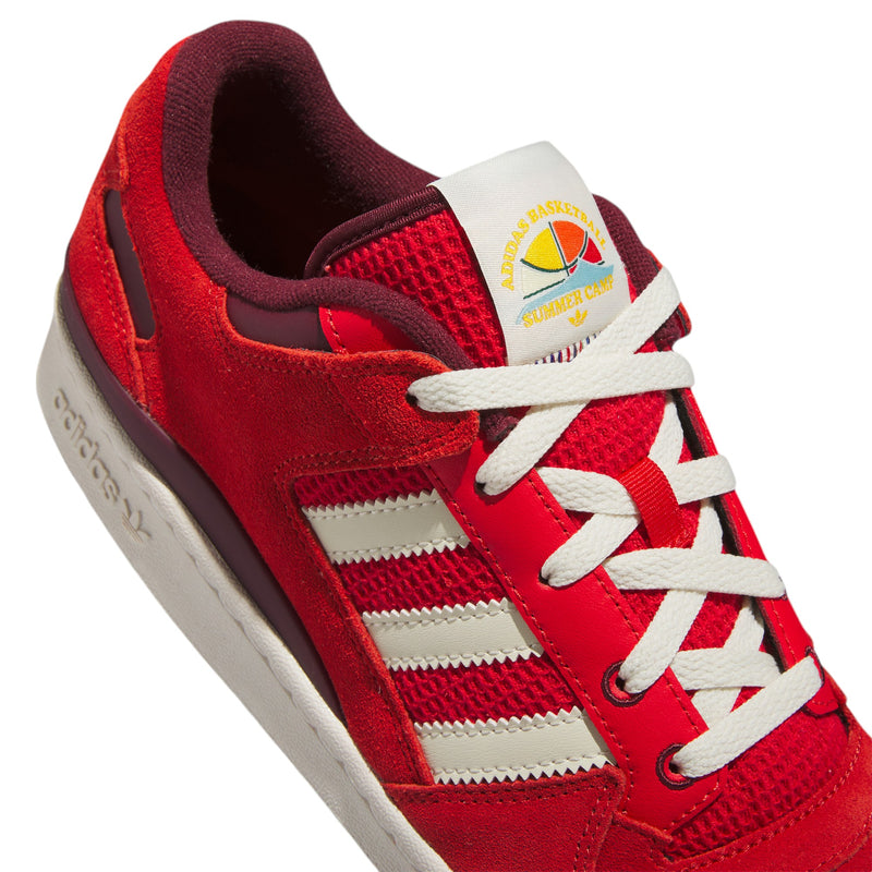 adidas Originals Forum Low Shoes - Red / Off White / Gum