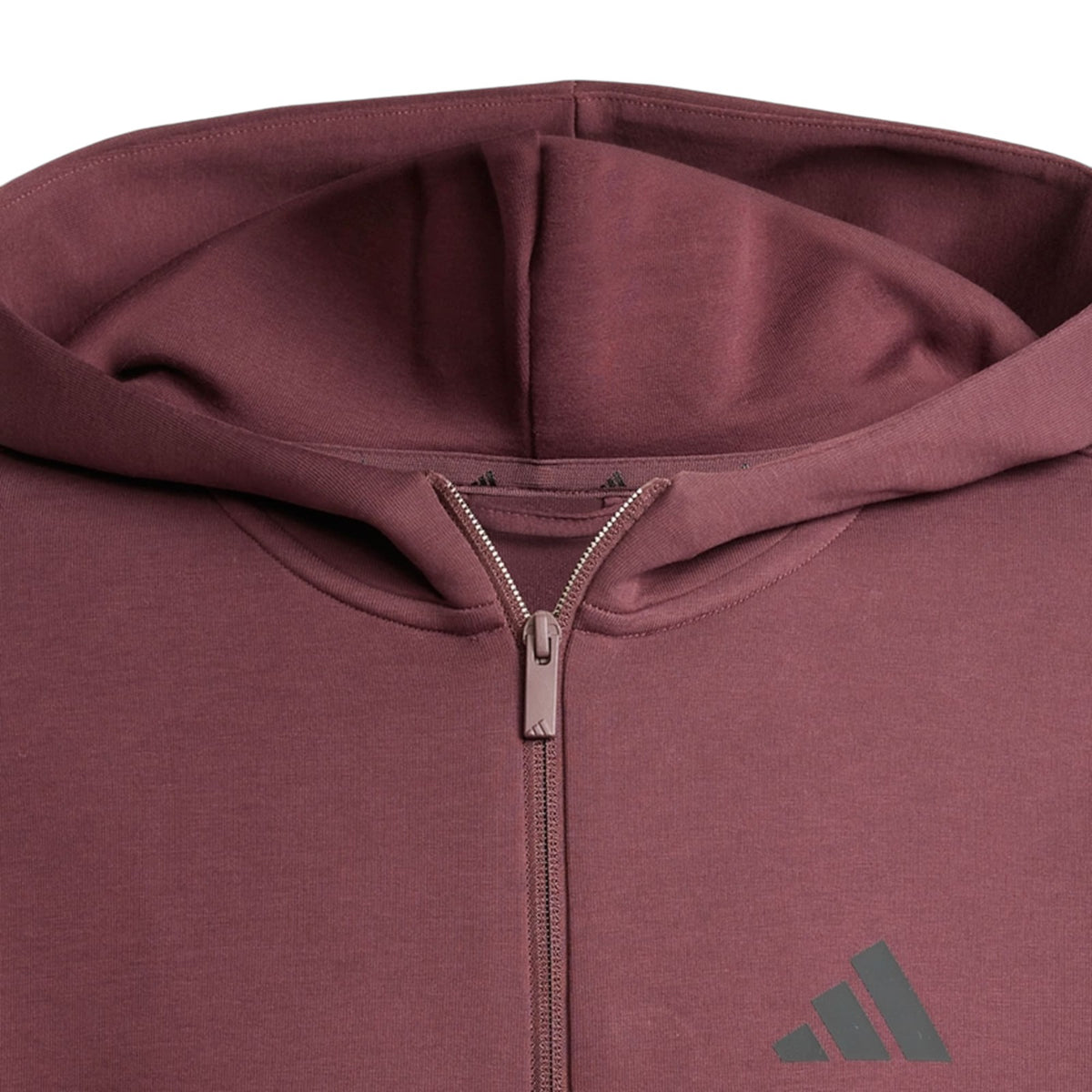 adidas Men's Future Icons 3-Stripes Full-Zip Hoodie - Burgundy