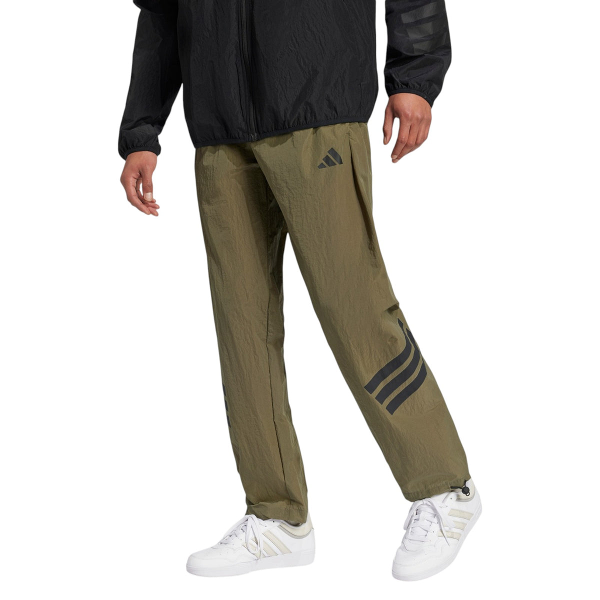 adidas Men's Future Icons 3-Stripes Woven Pants - Green