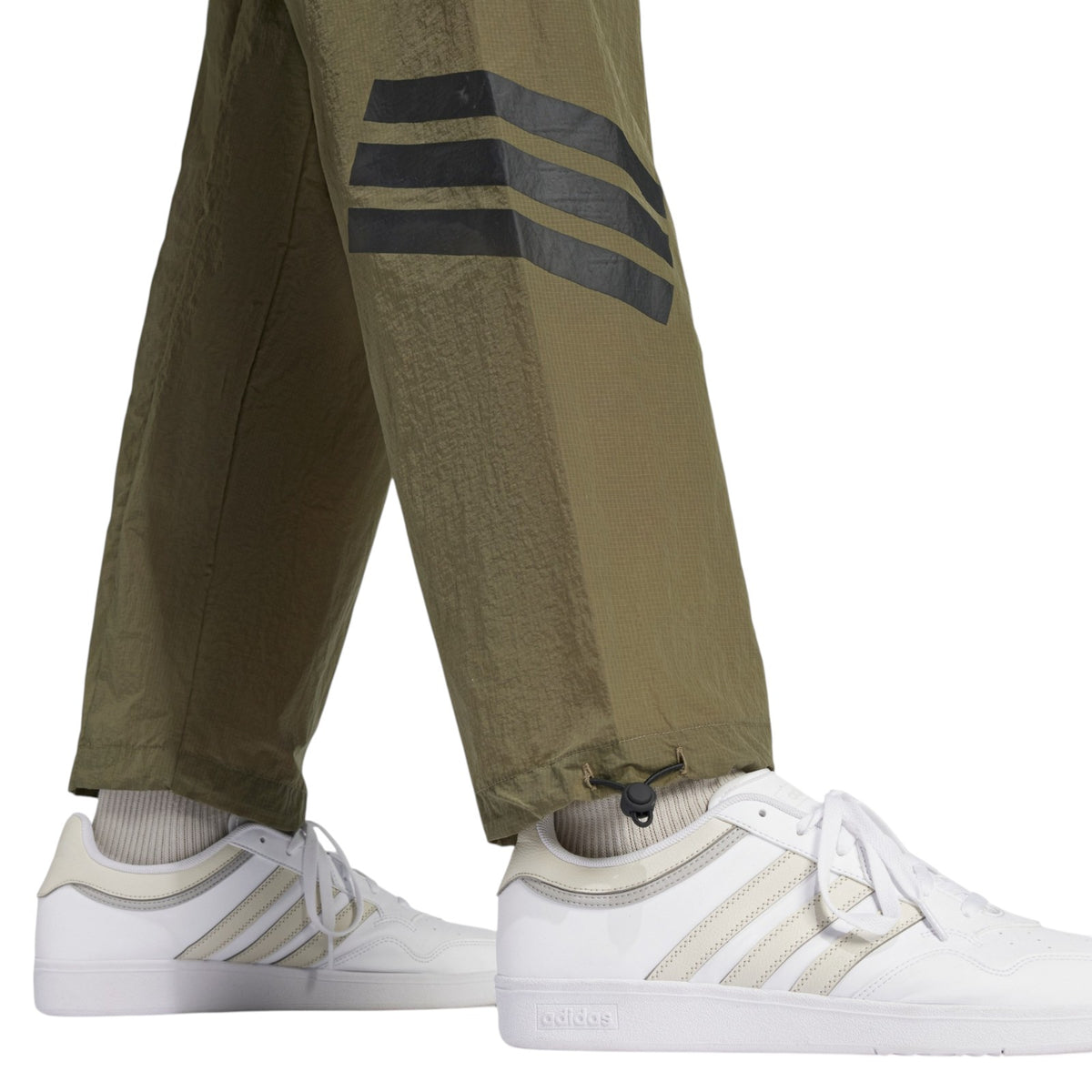 adidas Men's Future Icons 3-Stripes Woven Pants - Green