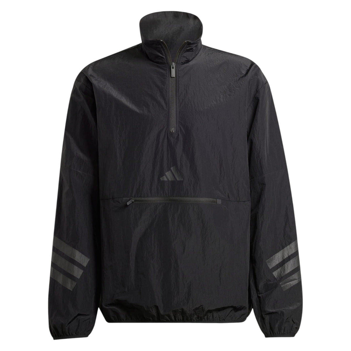 adidas Men's Future Icons 3-Stripes Woven Half-Zip Sweatshirt - Black