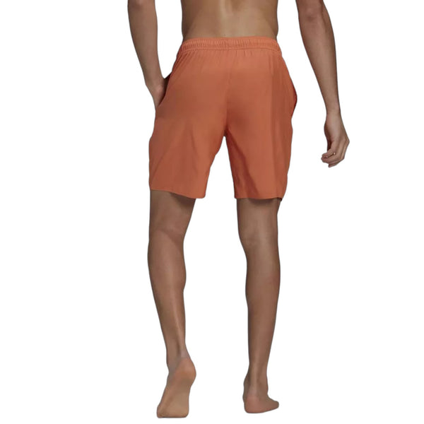 adidas Classic Length Logo Swim Shorts - Orange