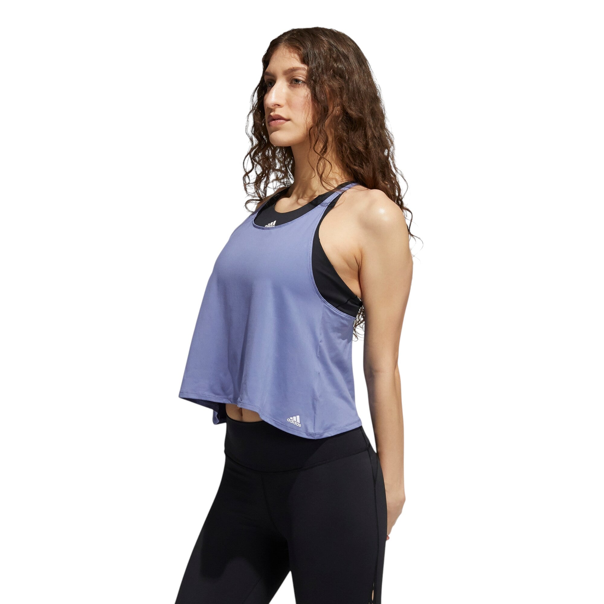 adidas Womens Yoga Tank Top - Purple