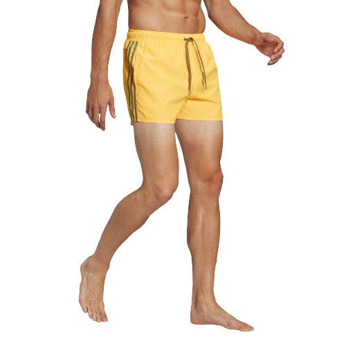 adidas Classic 3 Stripes Swim Shorts - Yellow