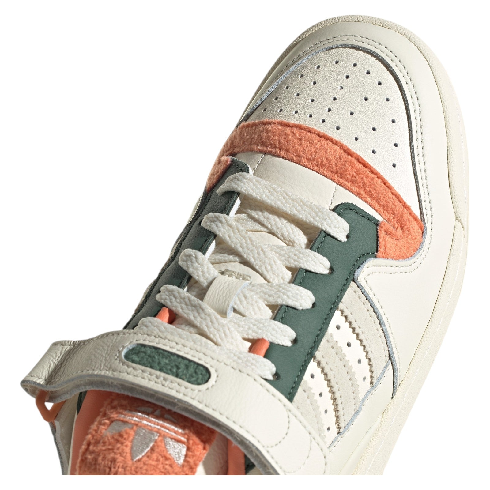 adidas Originals Womens Forum 84 Low Fleece Shoes - Cream Green