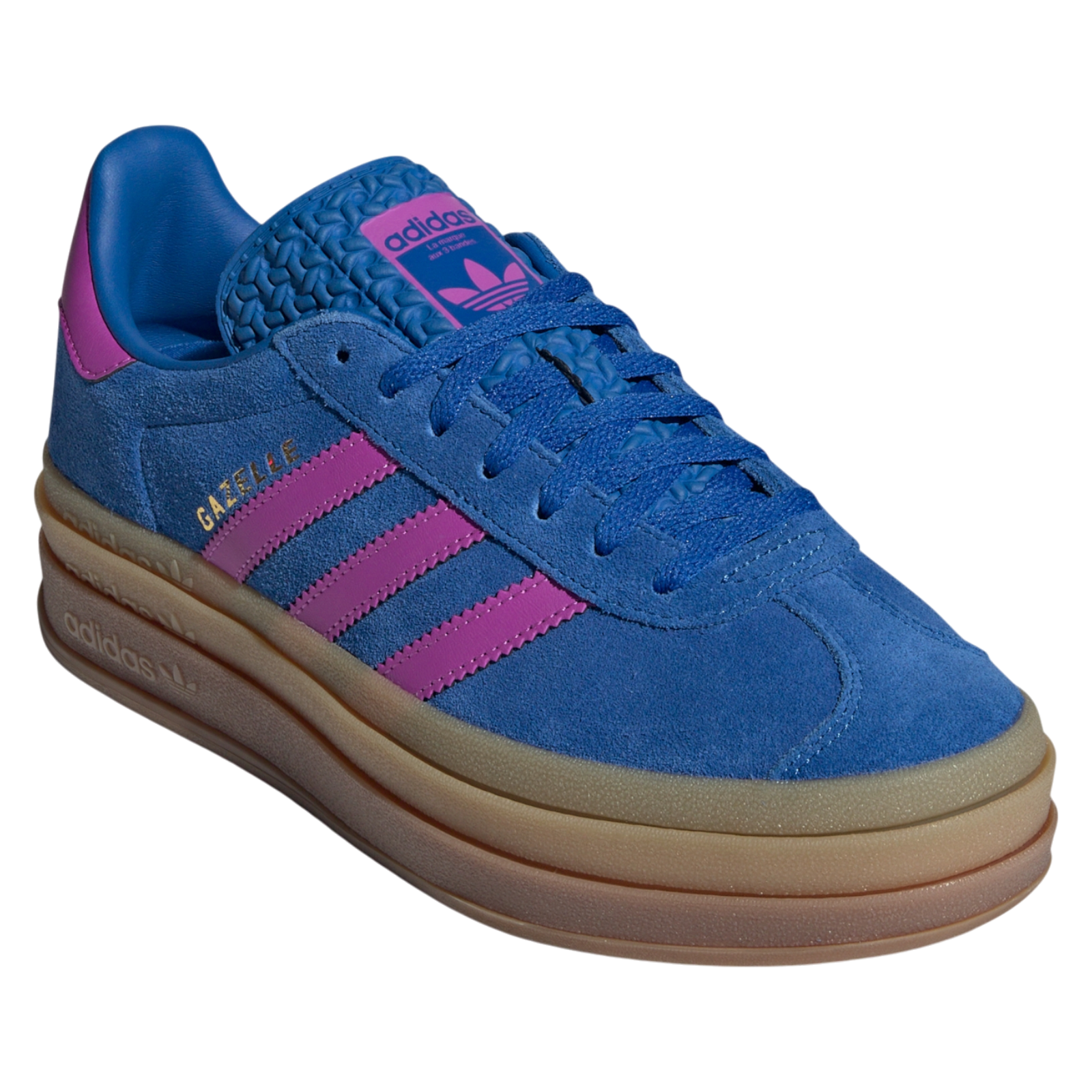 adidas Women's Gazelle Bold Shoes - Blue / Lucid Pink